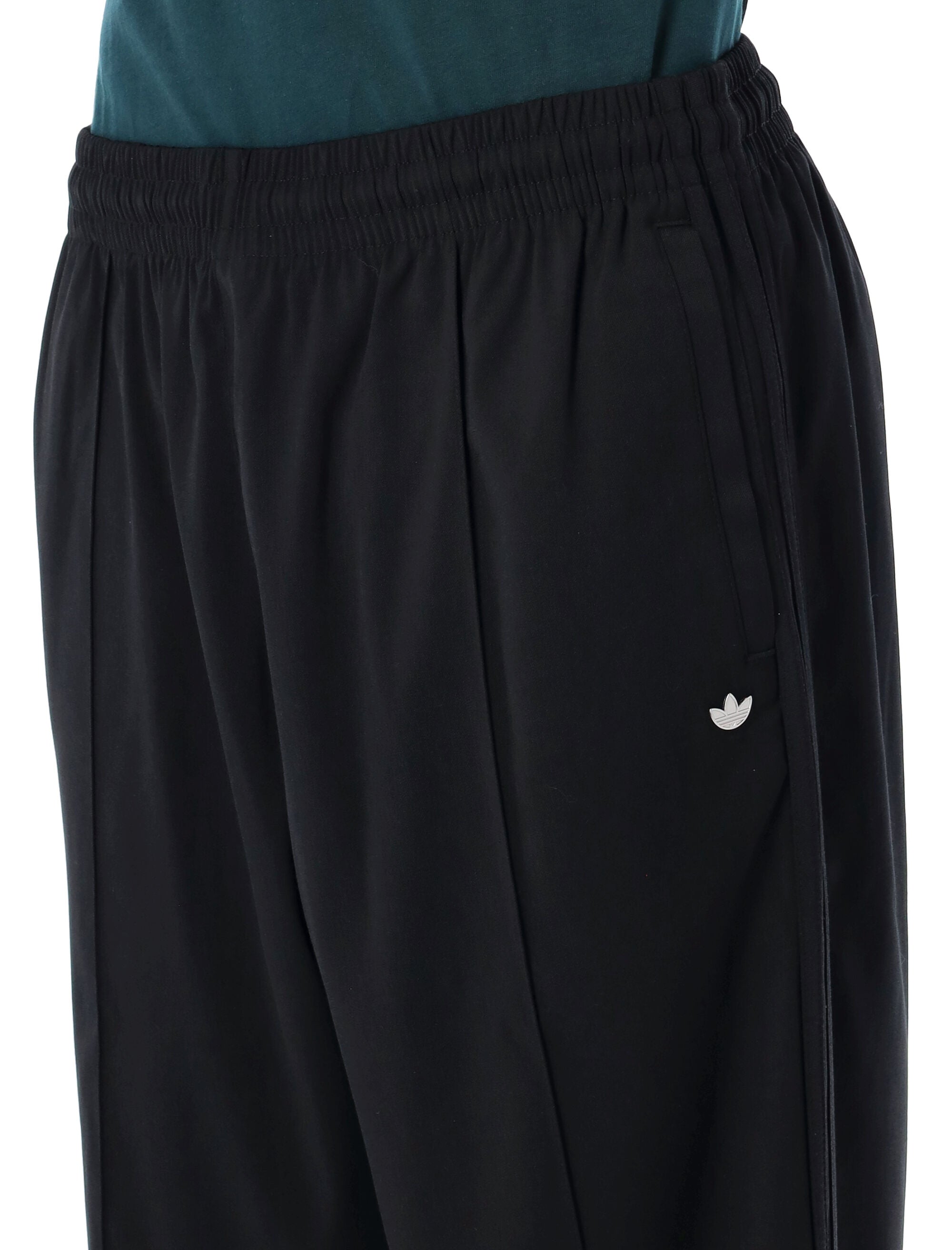 Adidas Originals Premium Baggy Track Pants Black Recycled Polyester Sweatpants