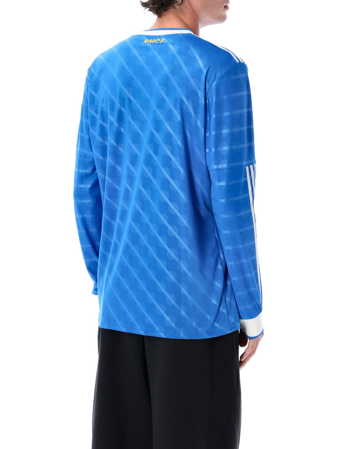 Adidas Originals Real Madrid 25-26 long sleeve third jersey Blue Bird Recycled Polyester T-shirt