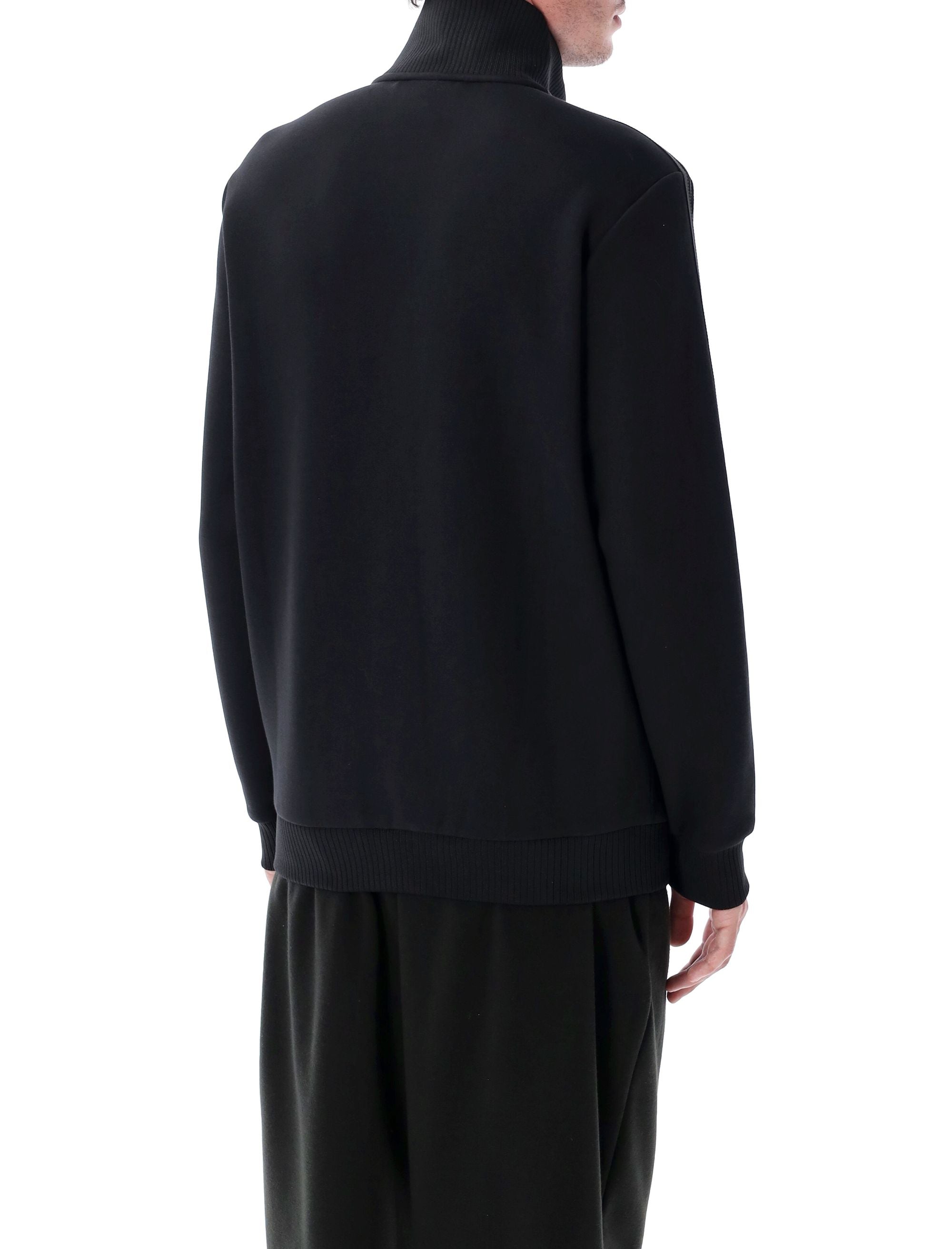Premium track top Black Cotton Sweatshirt