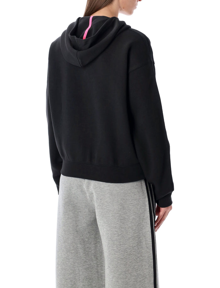 Adidas Originals black zip hoodie Cotton Sweatshirt