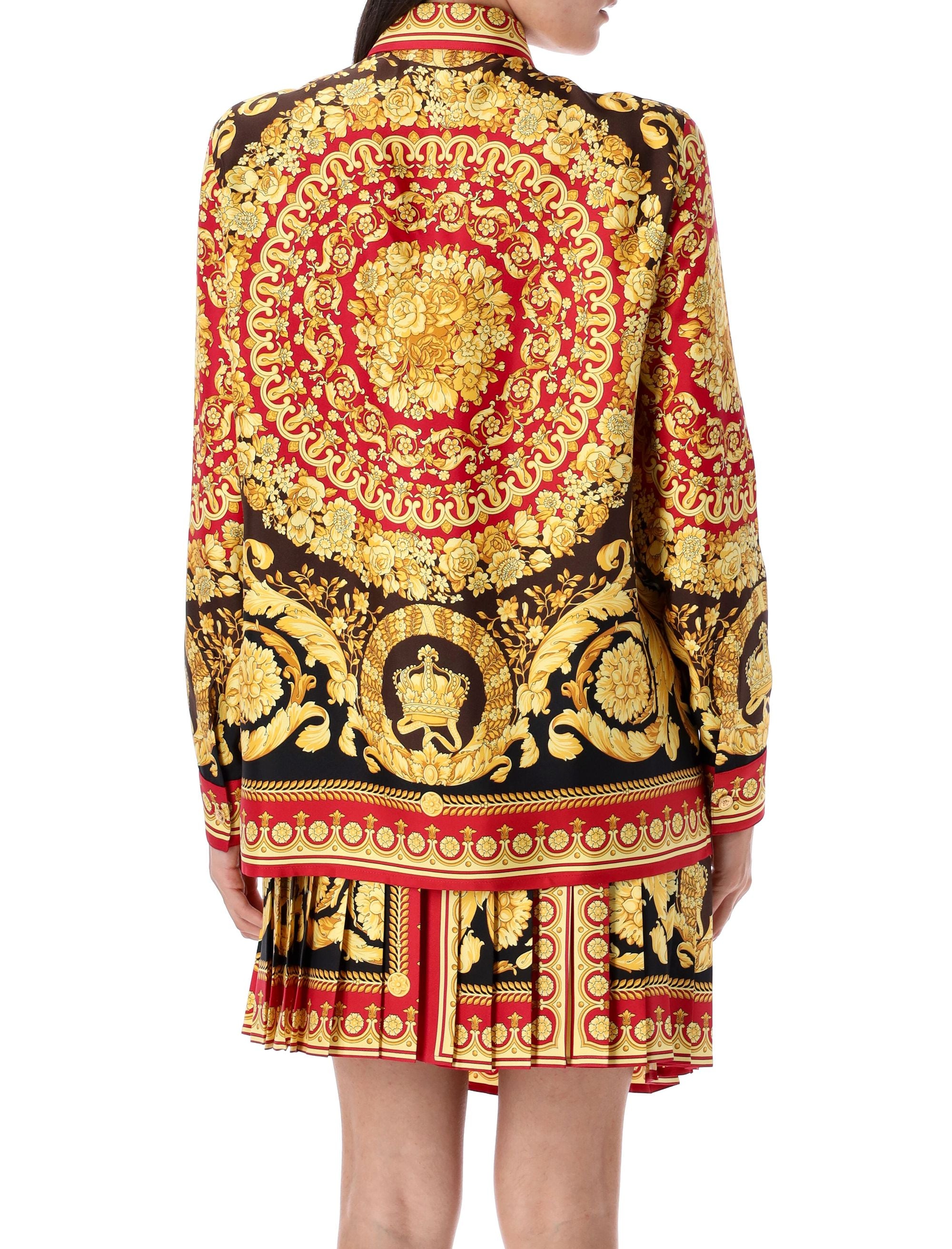 Barocco silk shirt Parade Red