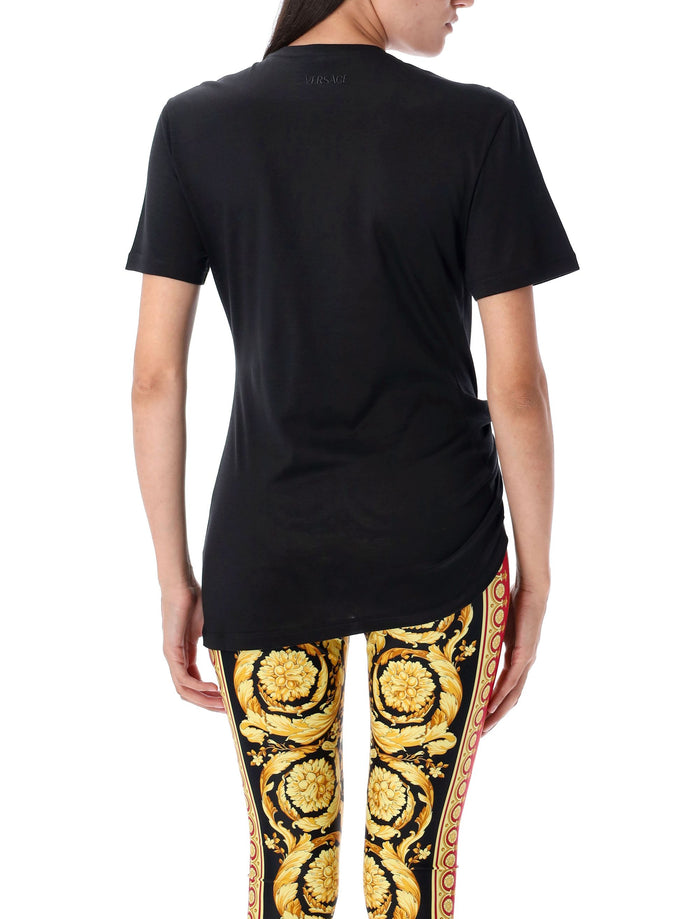 Safety Pin t-shirt Black Silk Tshirt