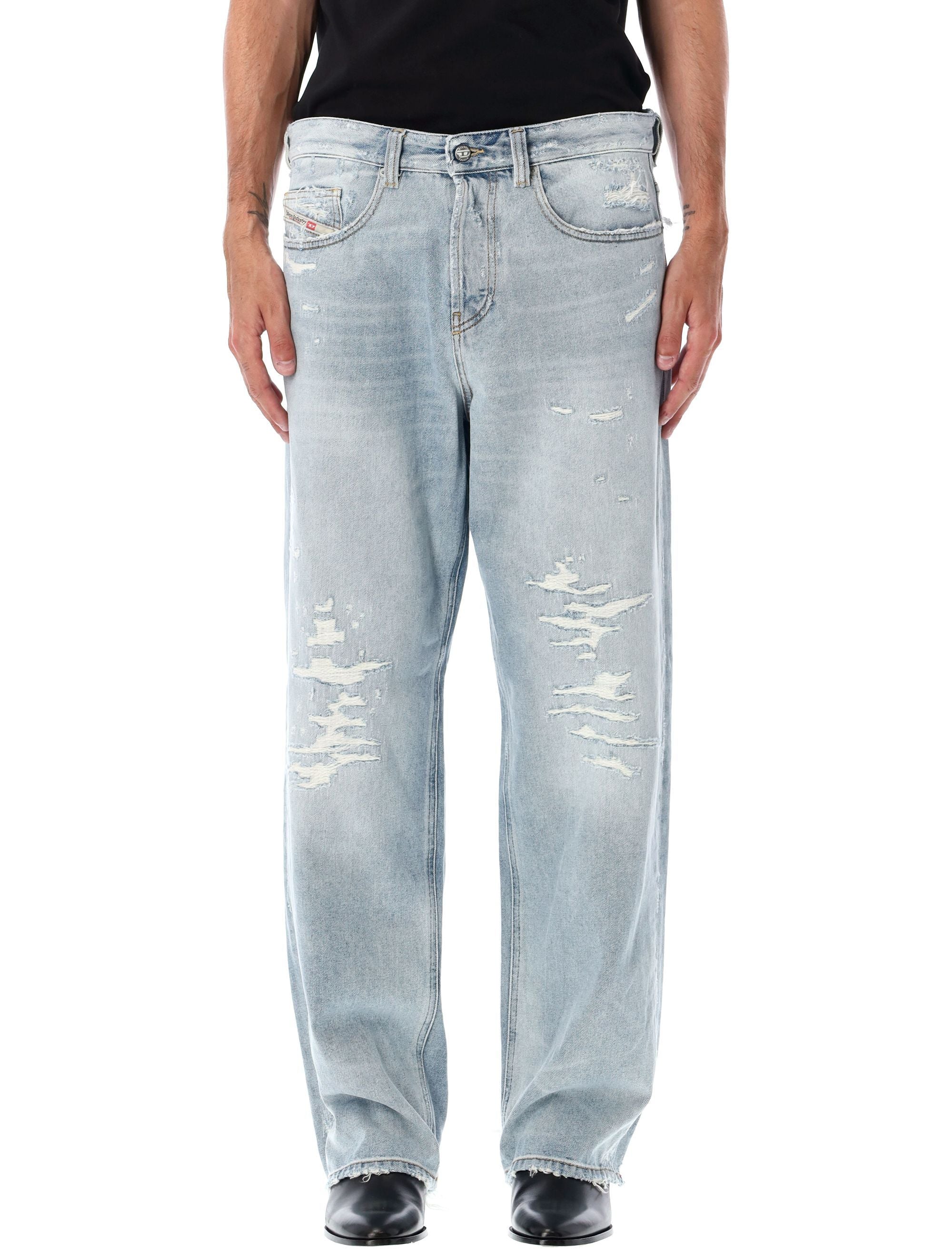 Relaxed jeans 2001 d-macro 09m53 Light Blue Cotton