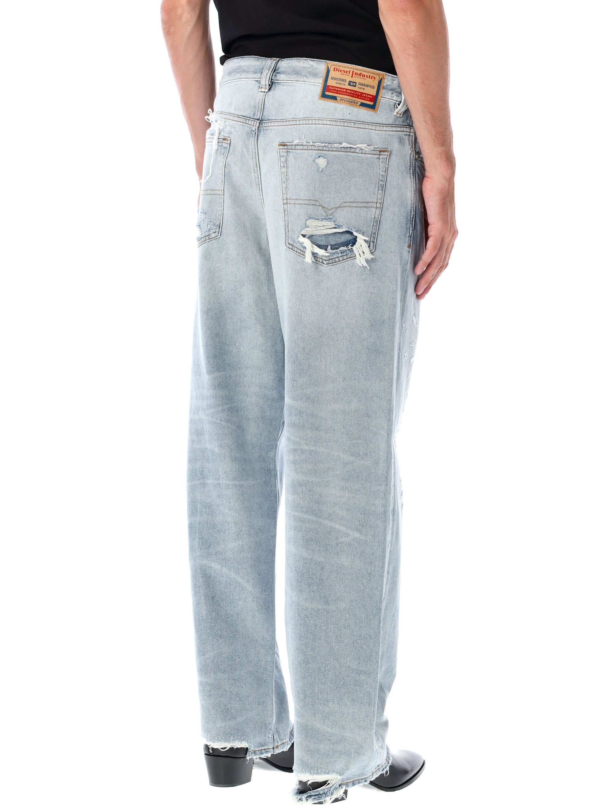Relaxed jeans 2001 d-macro 09m53 Light Blue Cotton