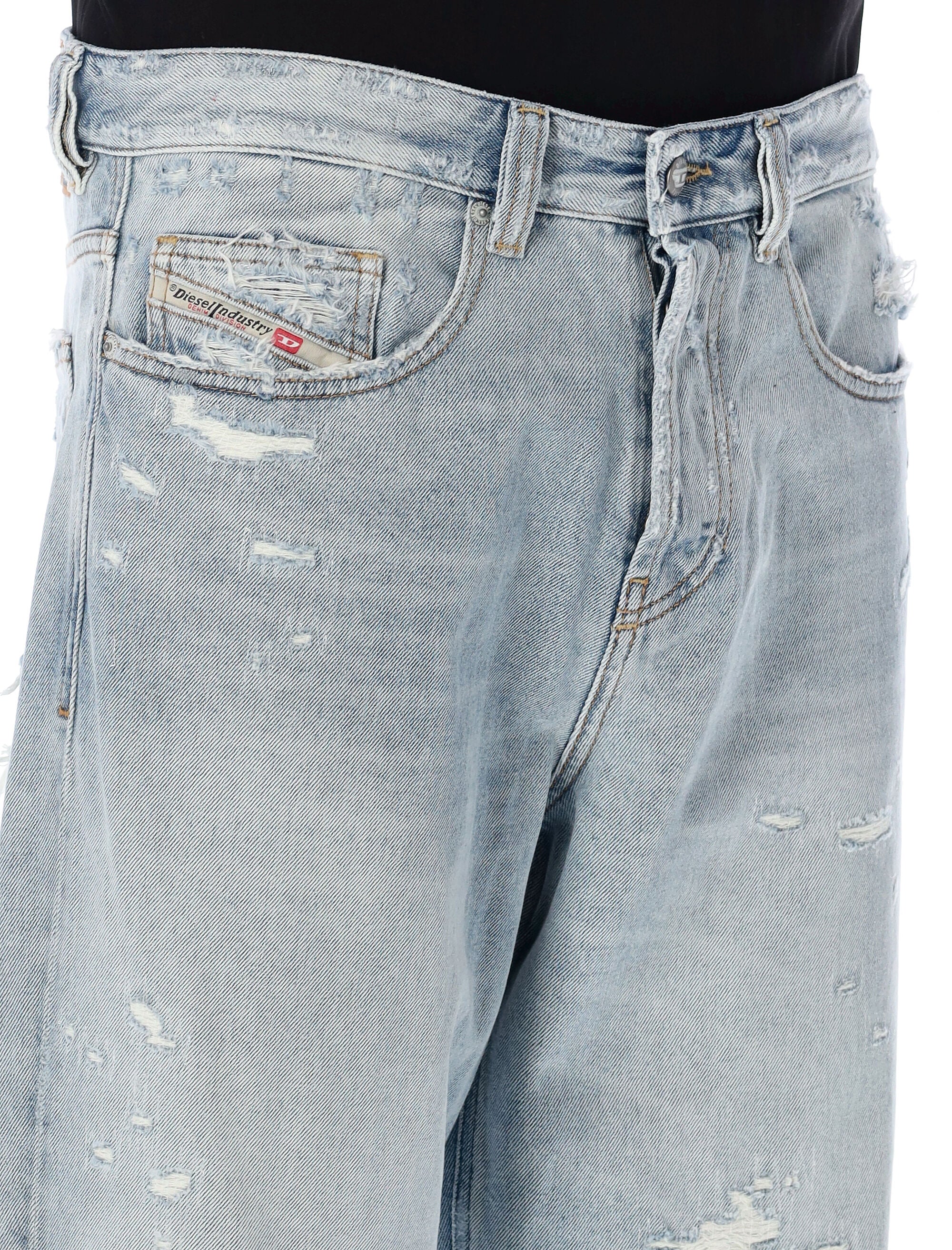 Relaxed jeans 2001 d-macro 09m53 Light Blue Cotton