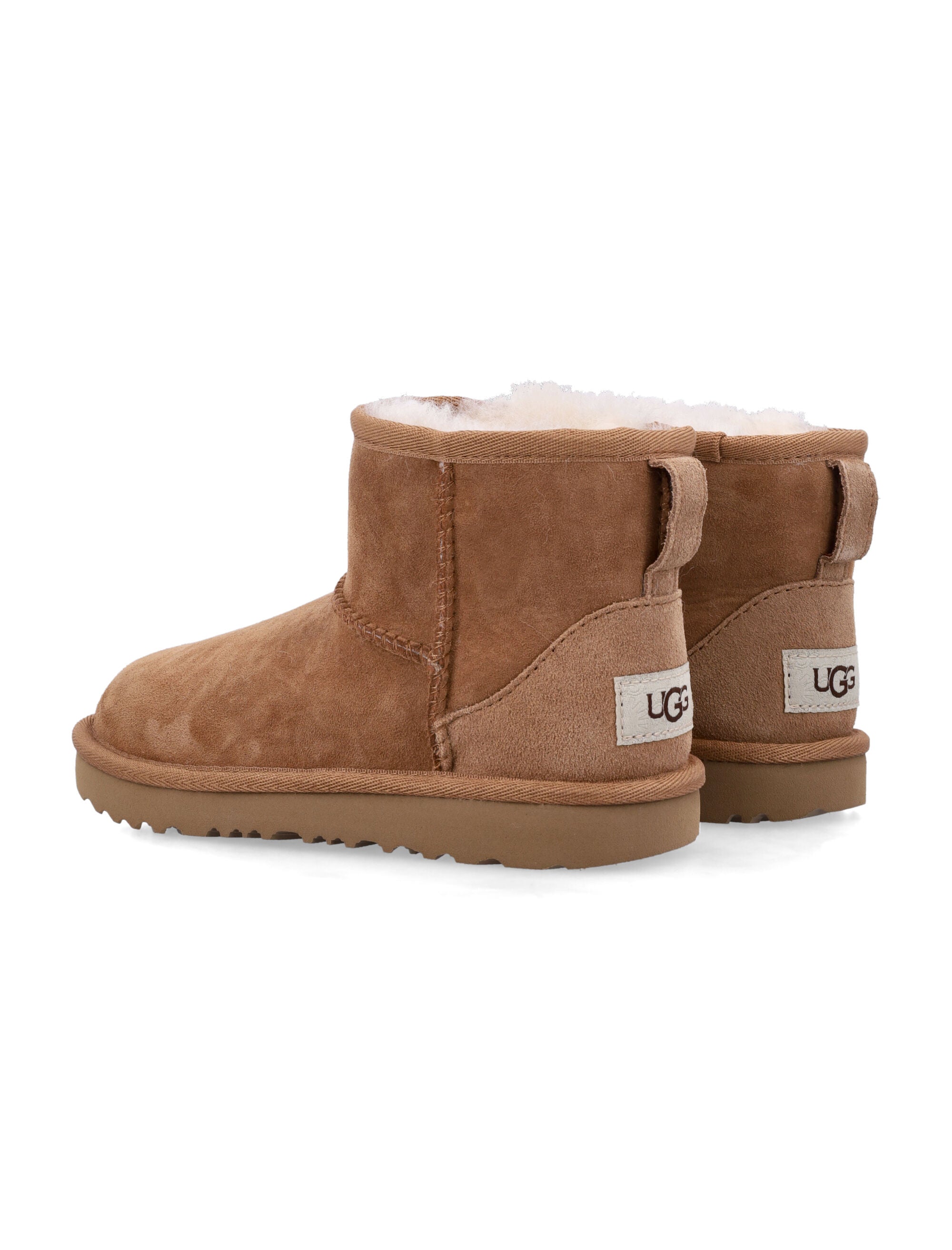 Kid - UGG Classic Mini II Sheepskin Boots Chestnut Upper