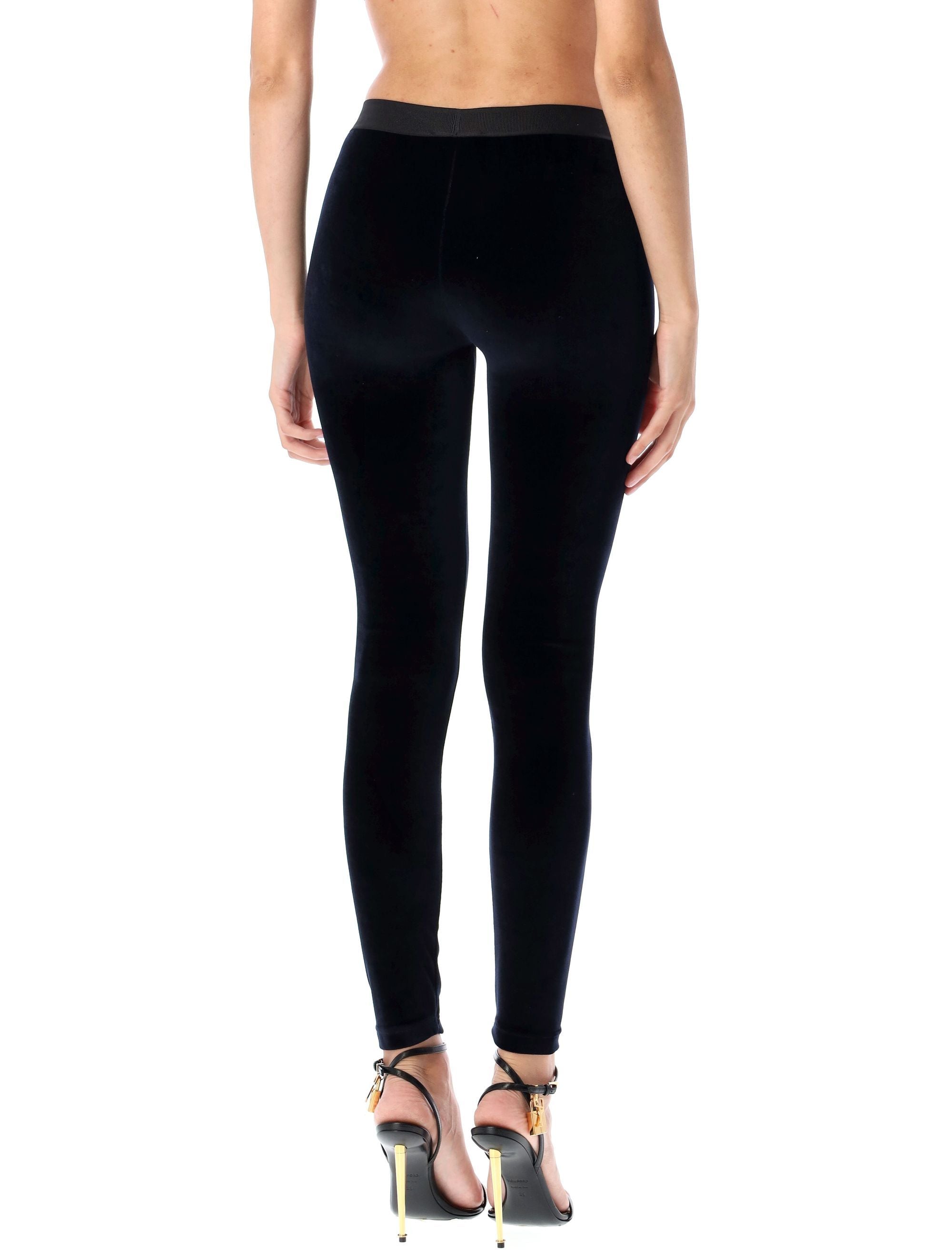 Branded leggings Midnight Blue Triacetate