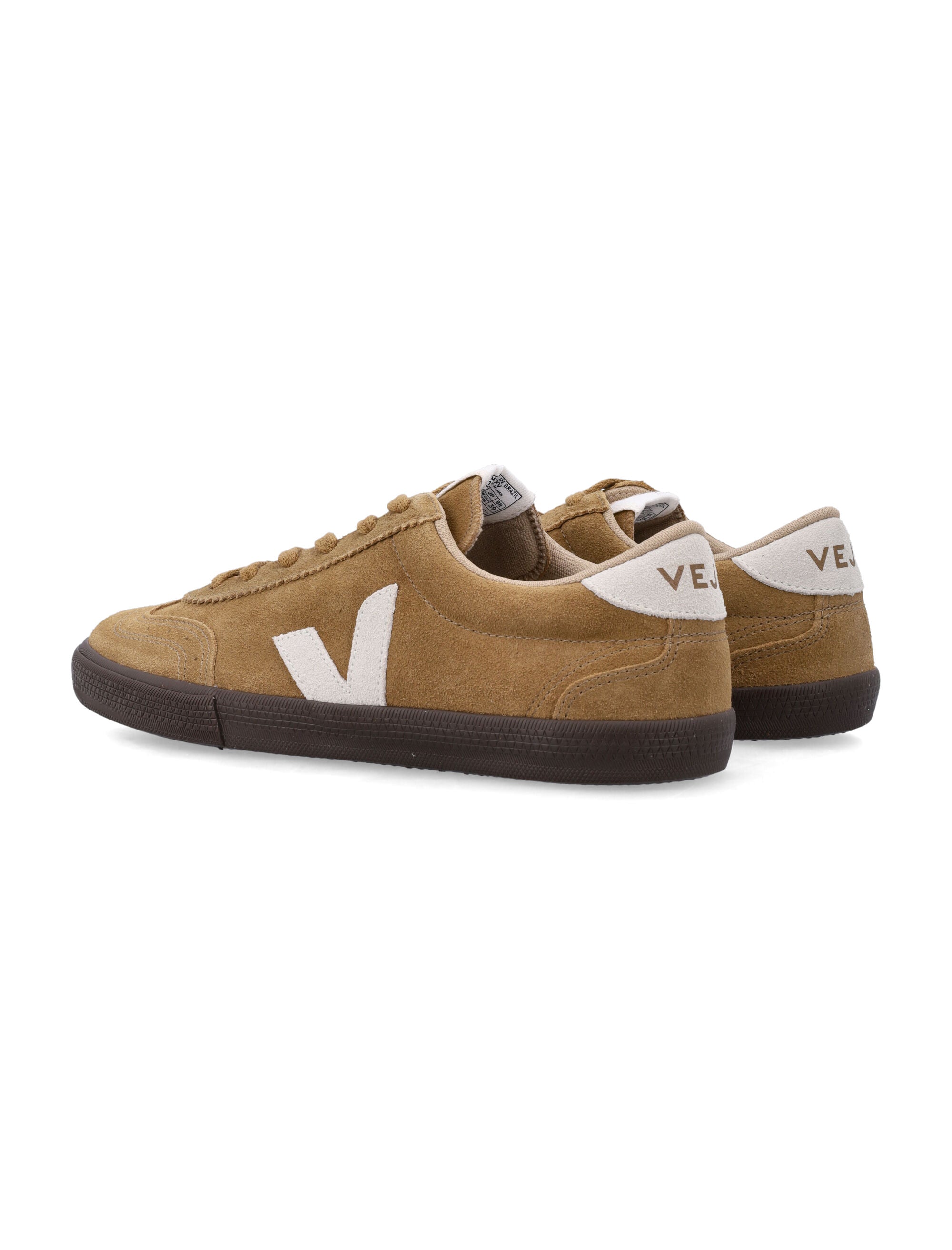 Veja Volley Tent brown and white suede sneakers Tent_natural_eagle Upper Outsole