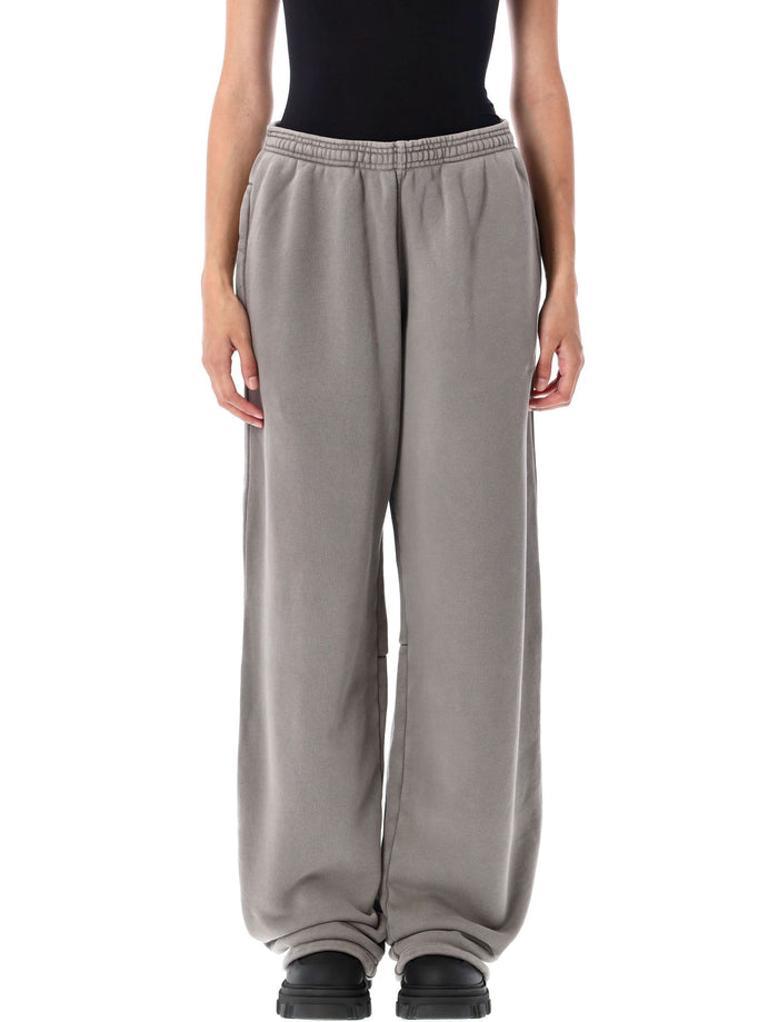 Articulated leg sweatpant Washed Cement Cotton Sweatpants