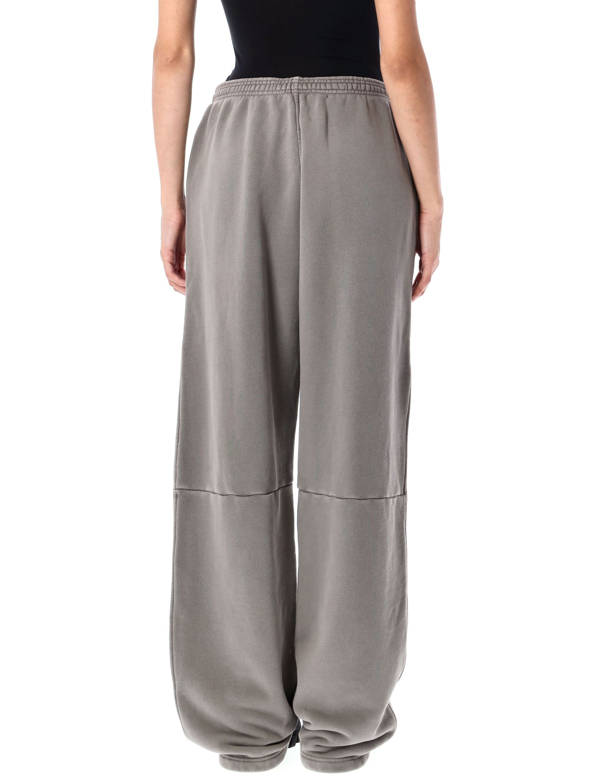Articulated leg sweatpant Washed Cement Cotton Sweatpants