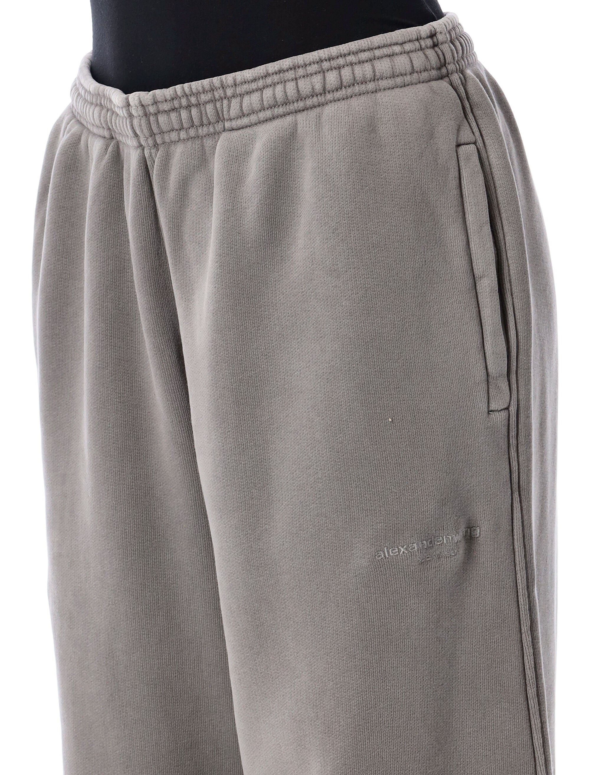 Articulated leg sweatpant Washed Cement Cotton Sweatpants