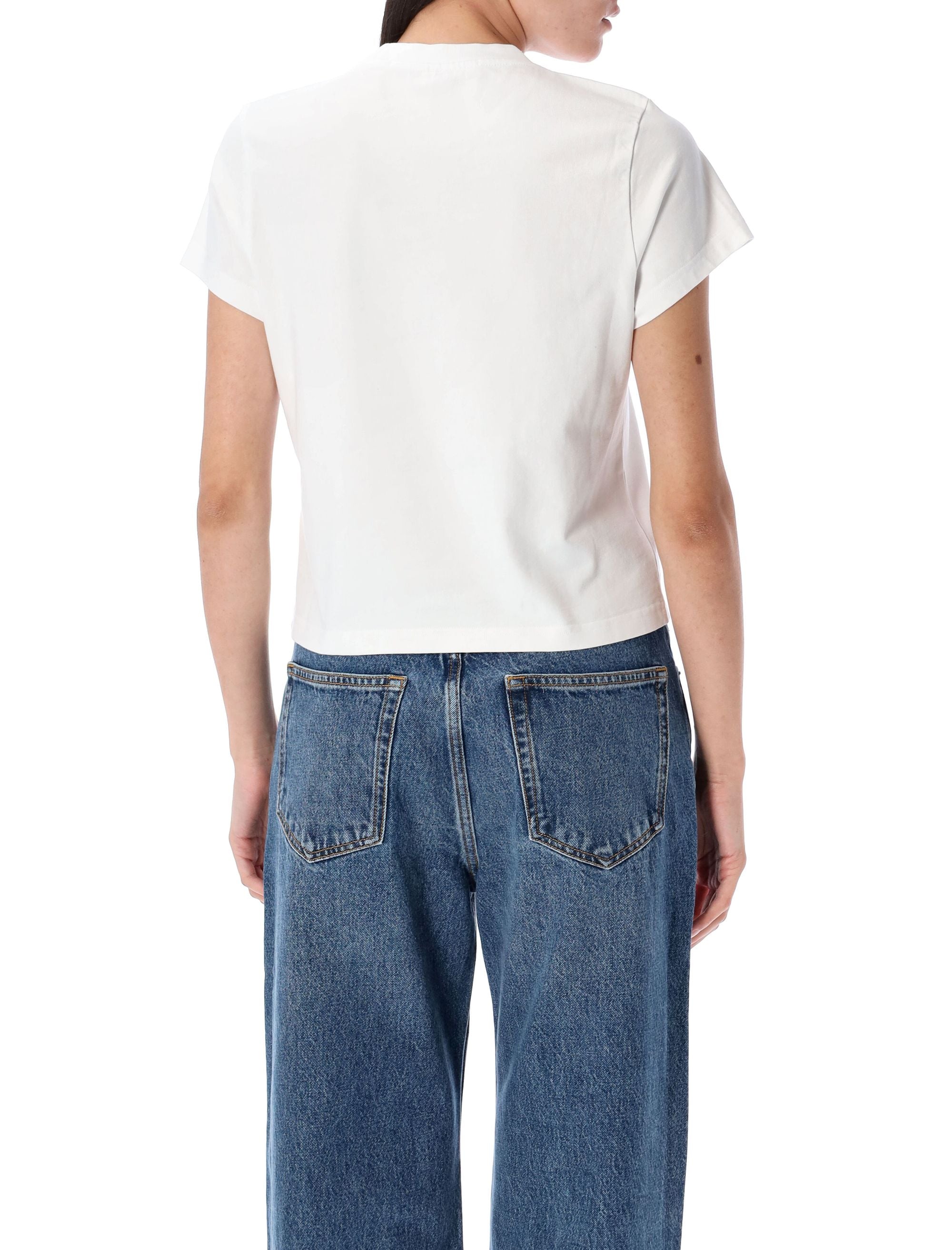 Shrunken logo tee Vintage White Cotton T-shirt