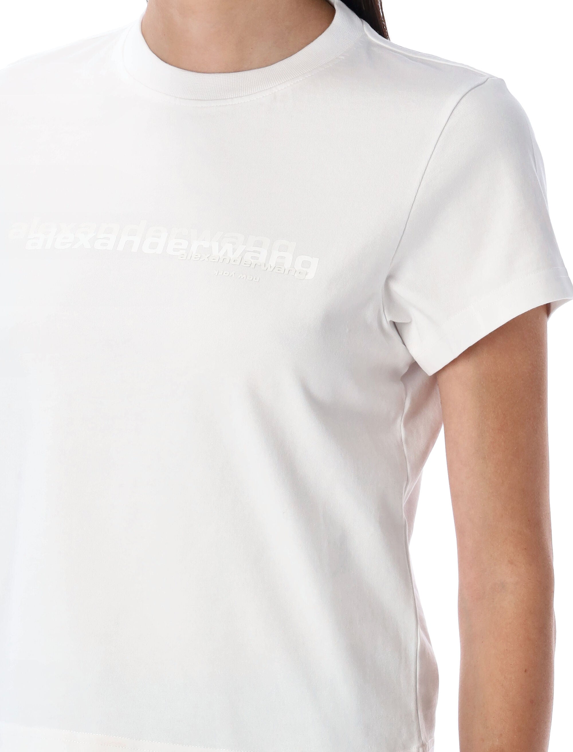 Shrunken logo tee Vintage White Cotton T-shirt