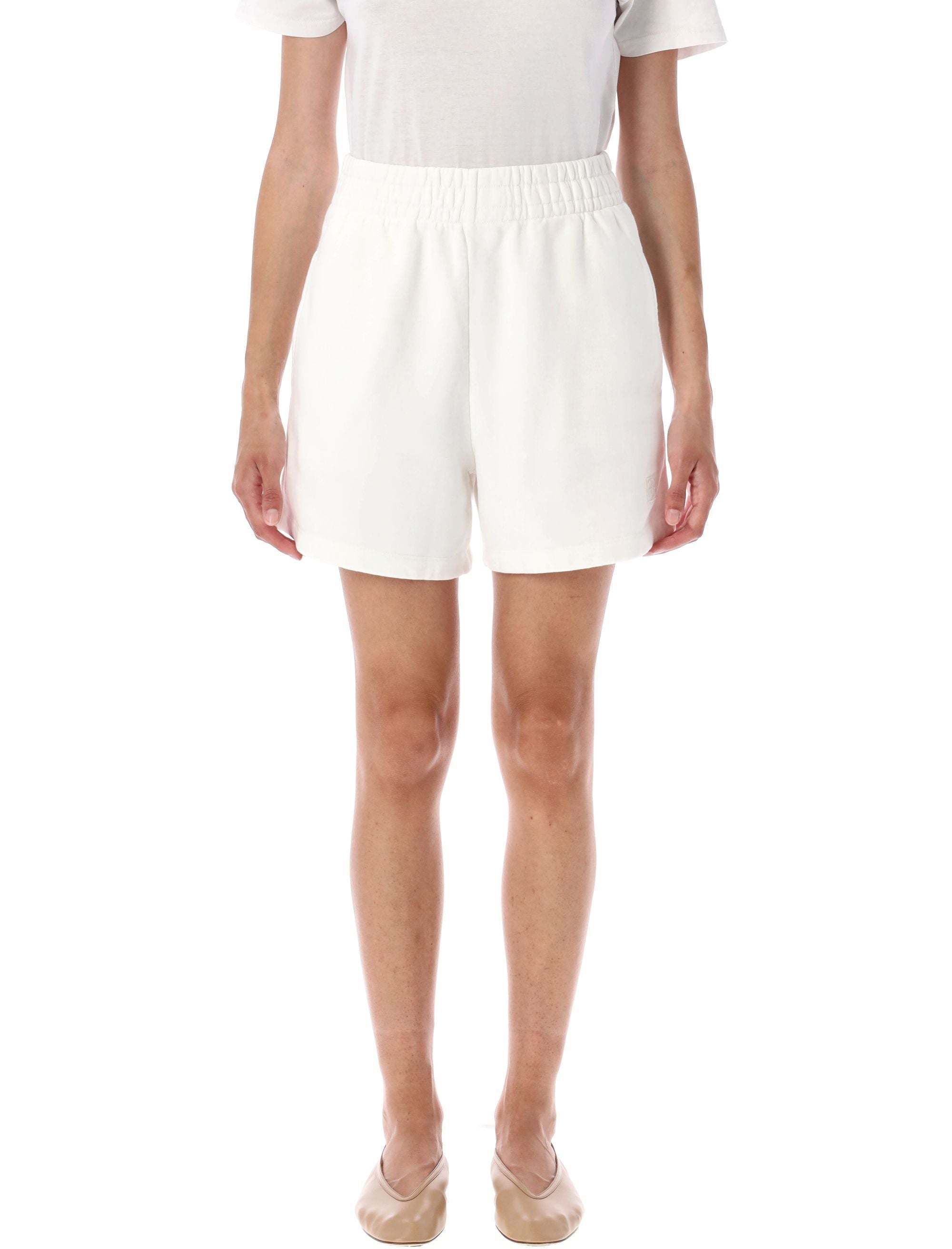 Kam framed monogram sweatshort Off White Cotton Short