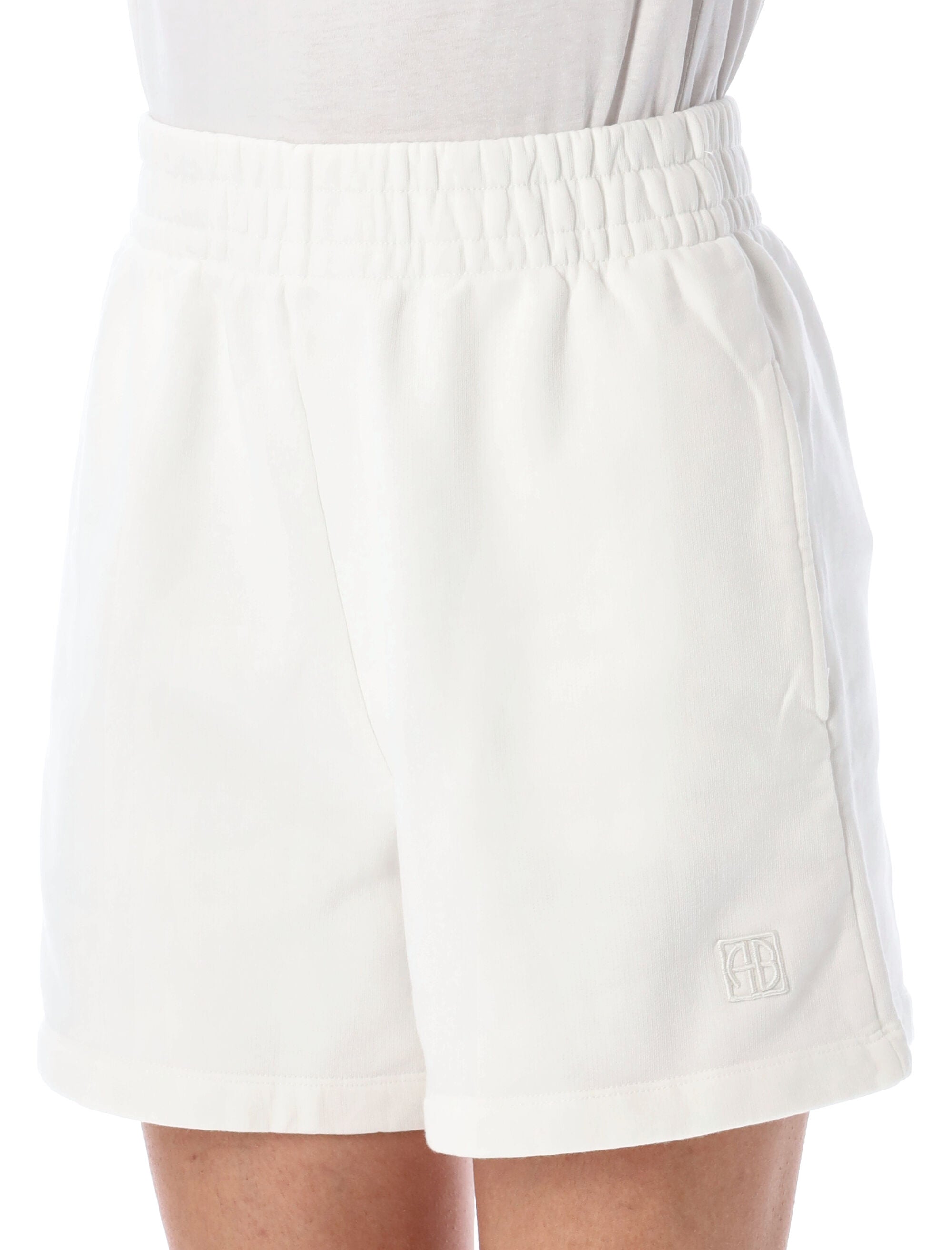 Kam framed monogram sweatshort Off White Cotton Short