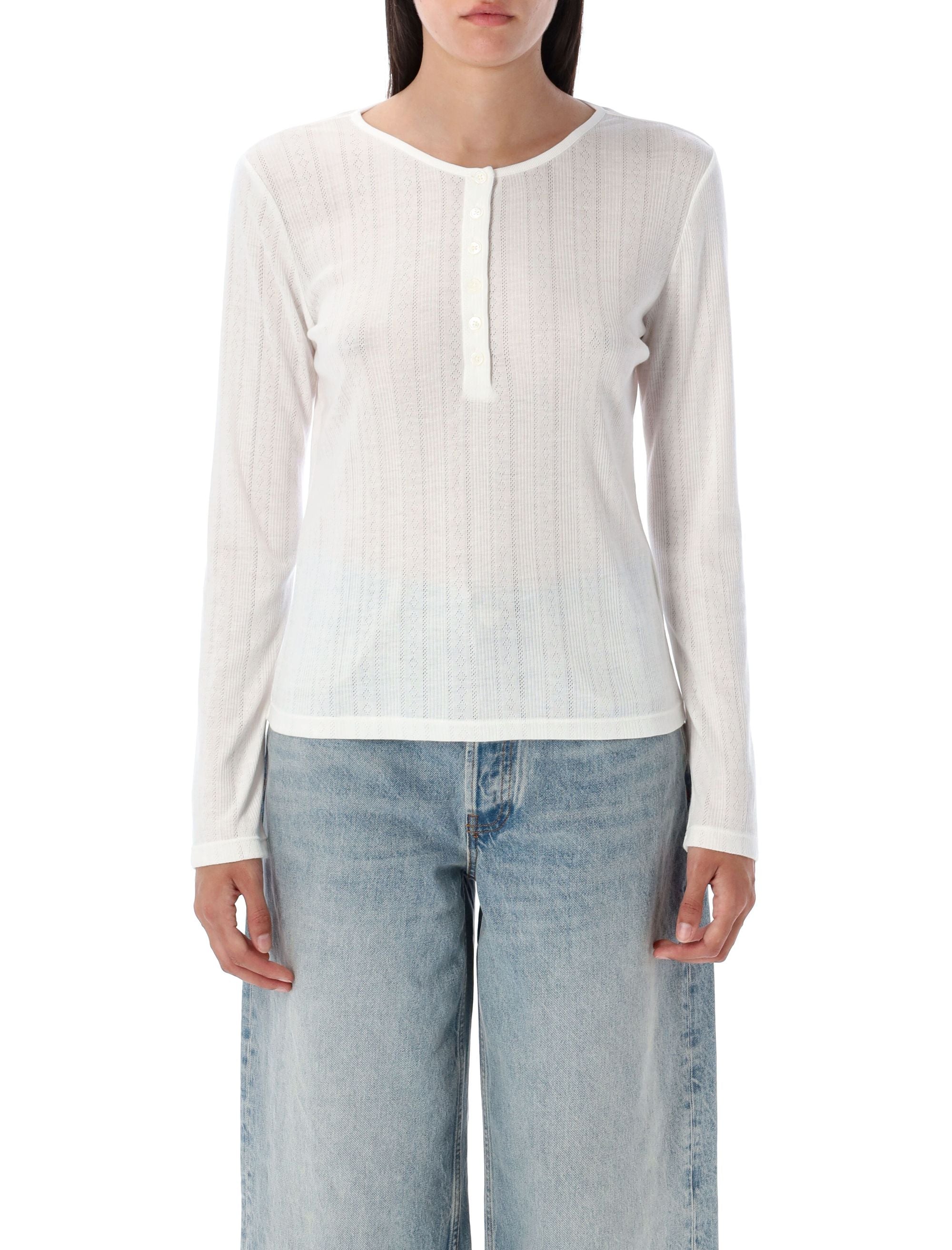 Pia long sleeves t-shirt Off White Polyester