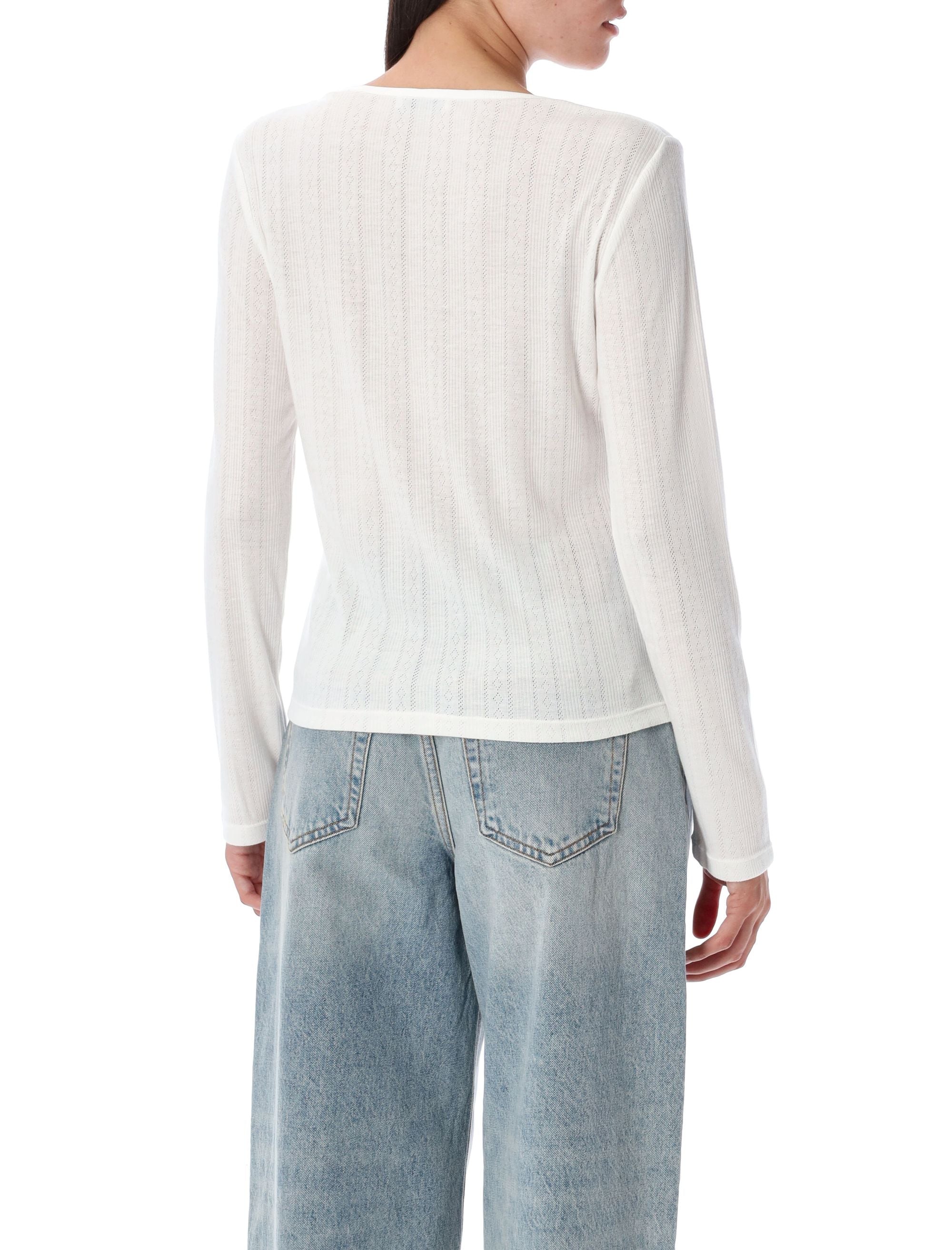 Pia long sleeves t-shirt Off White Polyester