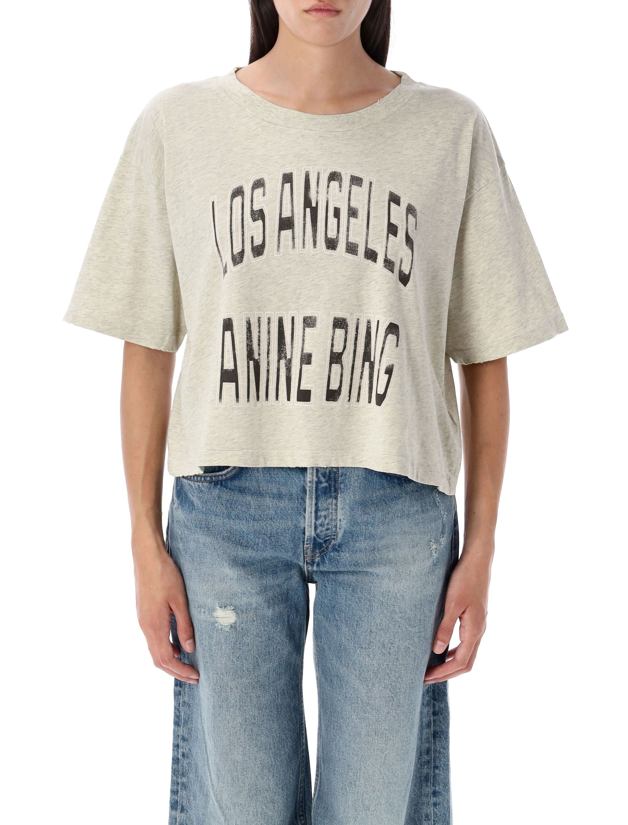 Johnny cropped t-shirt Grey Cotton