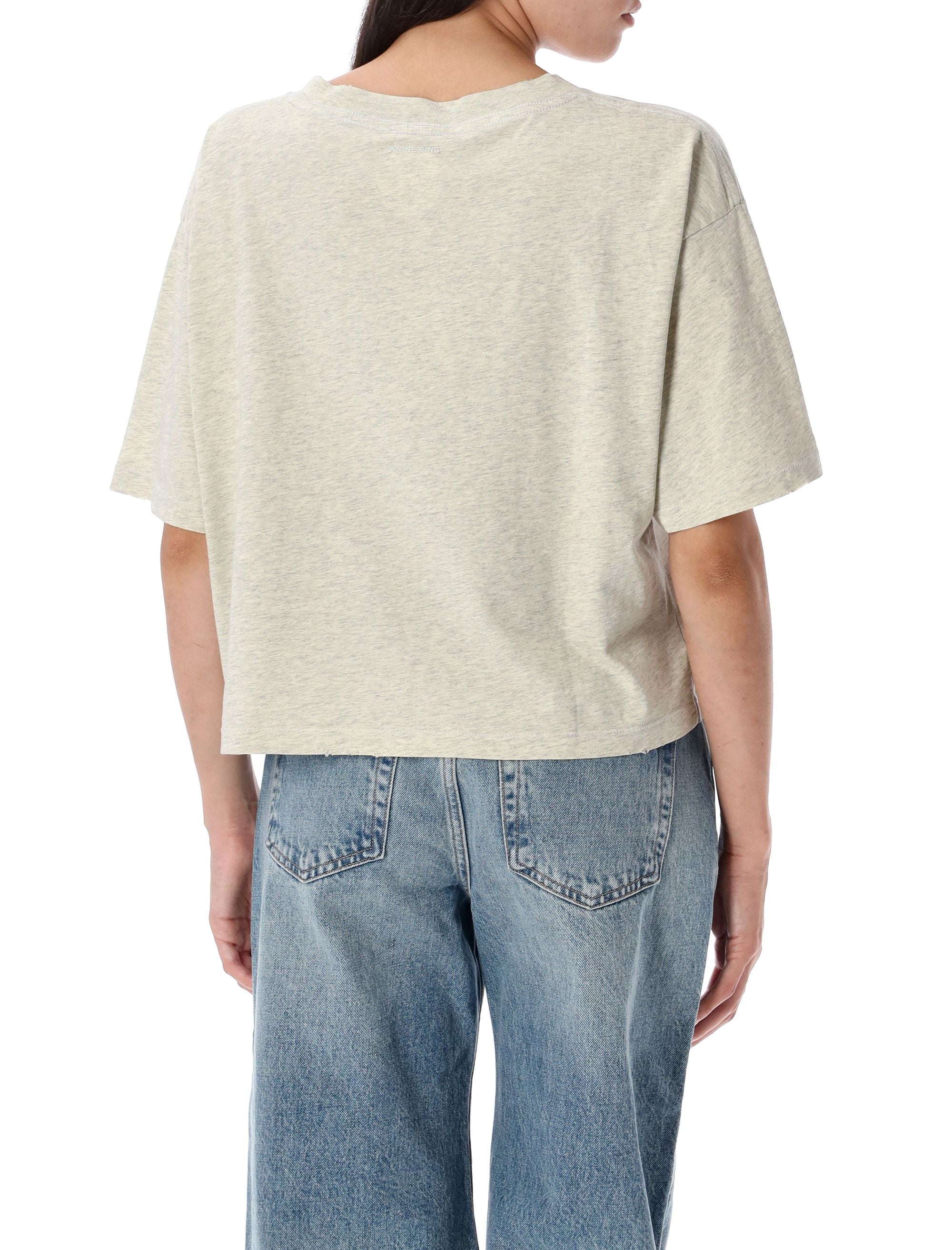 Johnny cropped t-shirt Grey Cotton