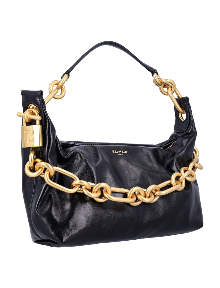Sync medium bag Black Calf Leather Shoulder