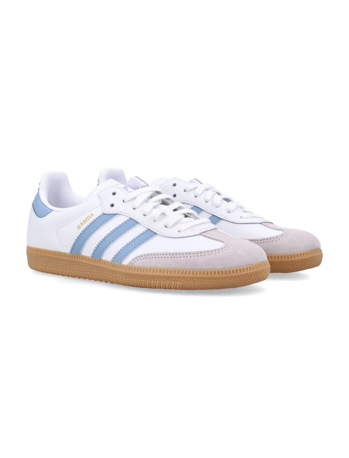 Kid - White Samba OG White/light Blue Sneaker