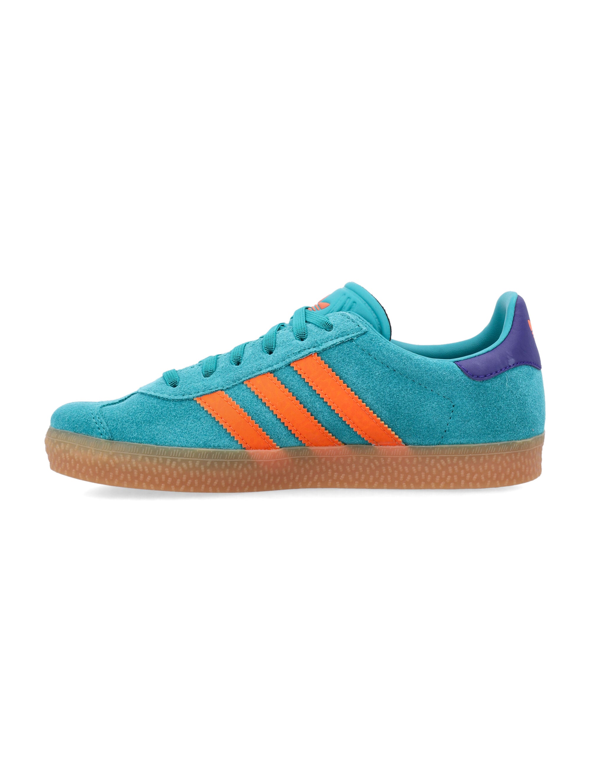Kid - Gazelle leather sneakers Green/orange Sole