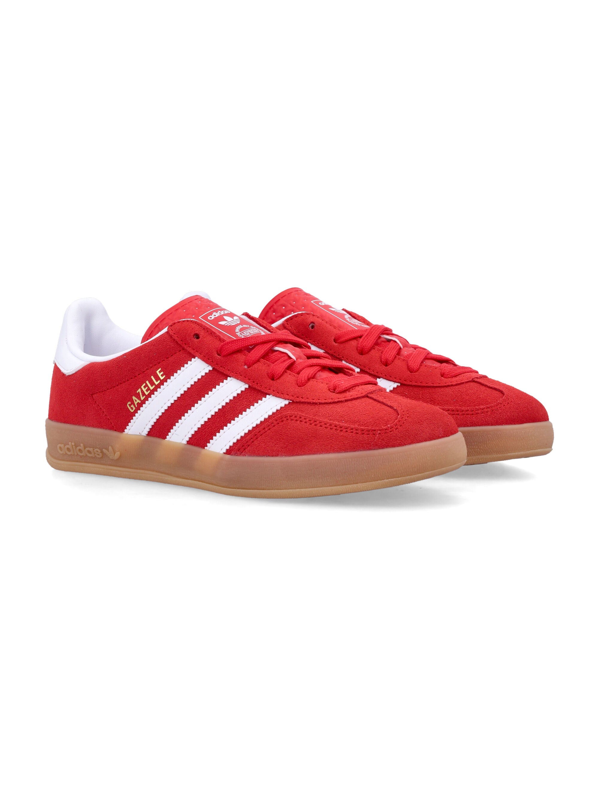 Kid - Gazelle Indoor Red/white Upper Sneaker