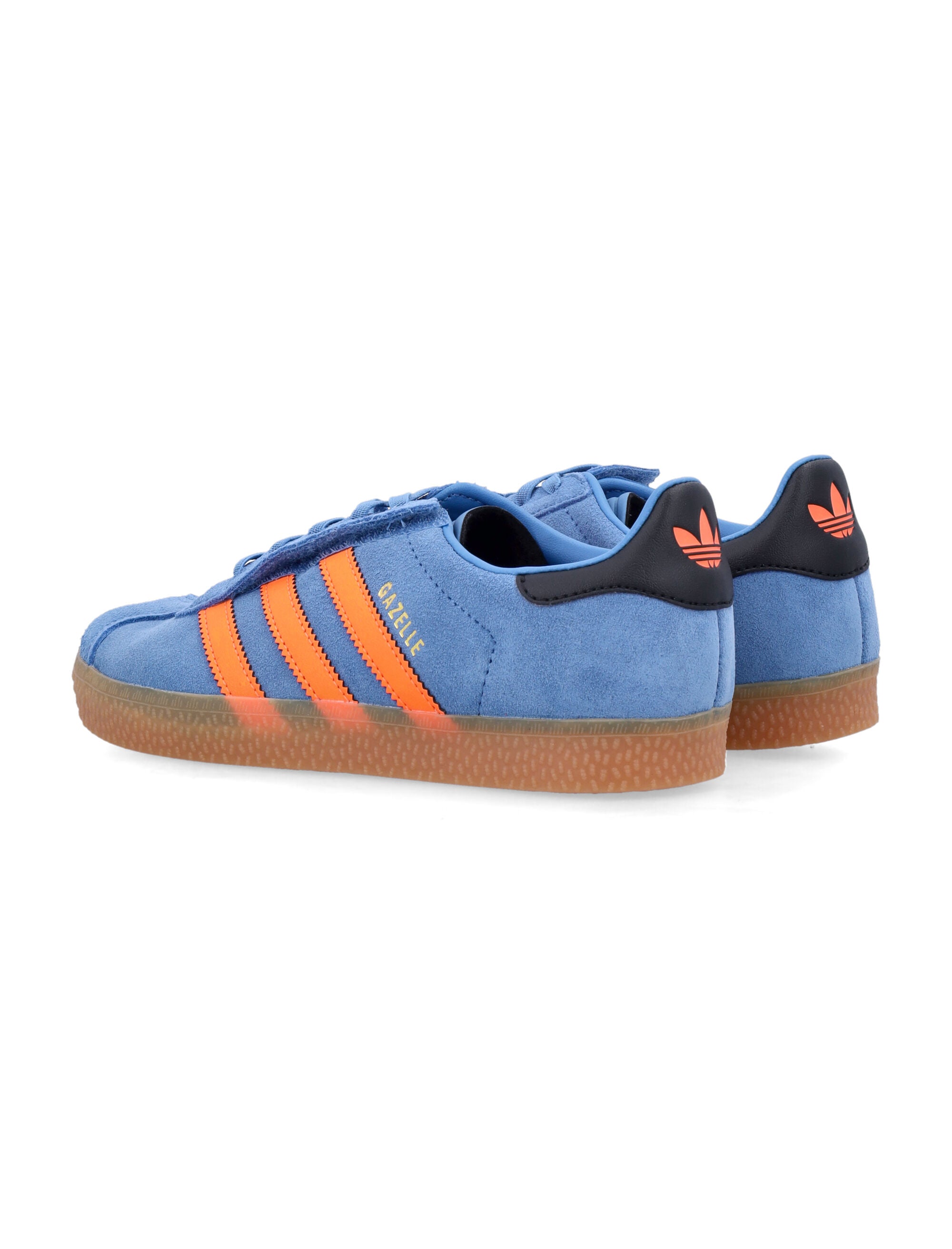 Kid - Gazelle Blue/orange Leather Sole Sneaker