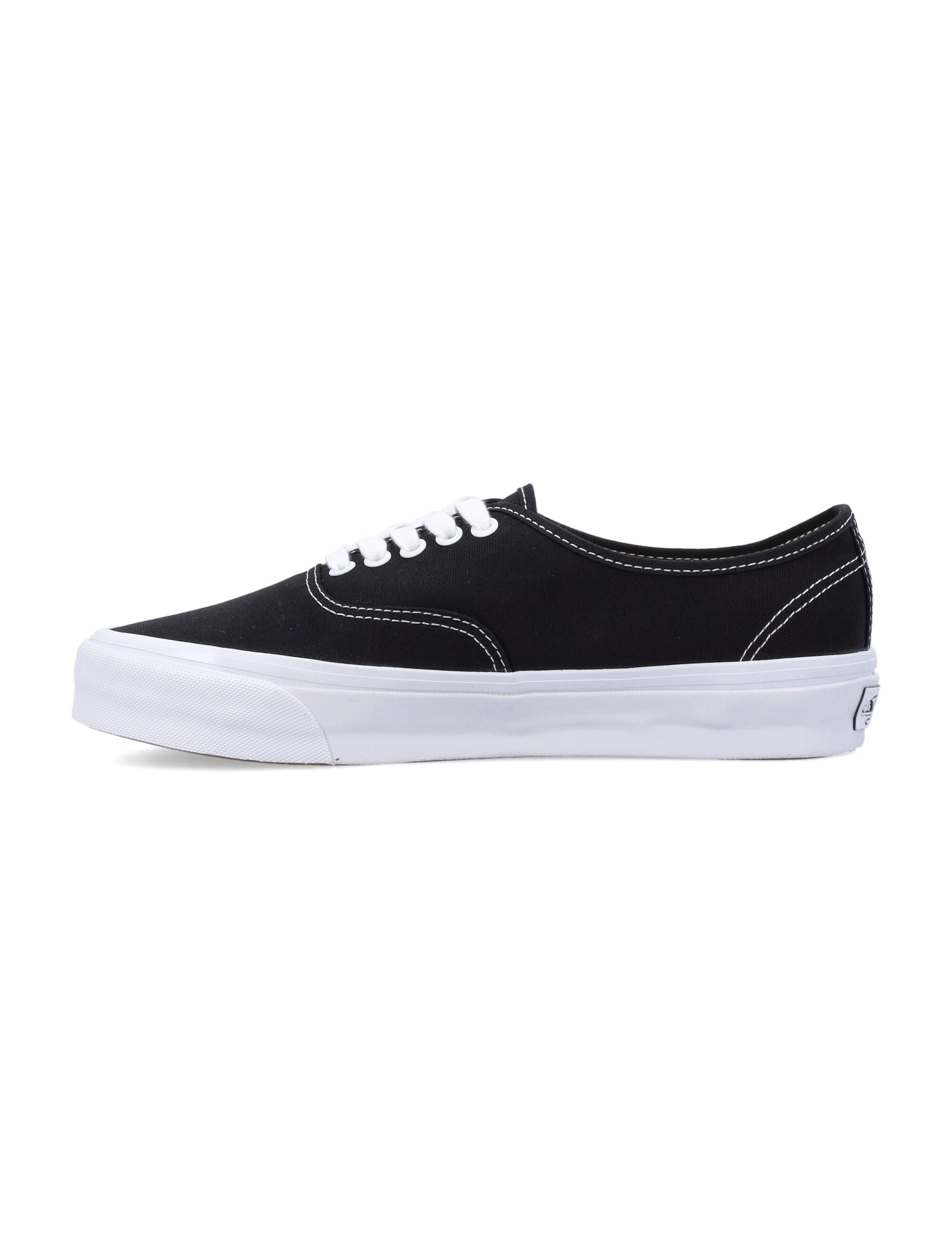 Black Canvas Authentic Reissue 44 Sneakers White Upper