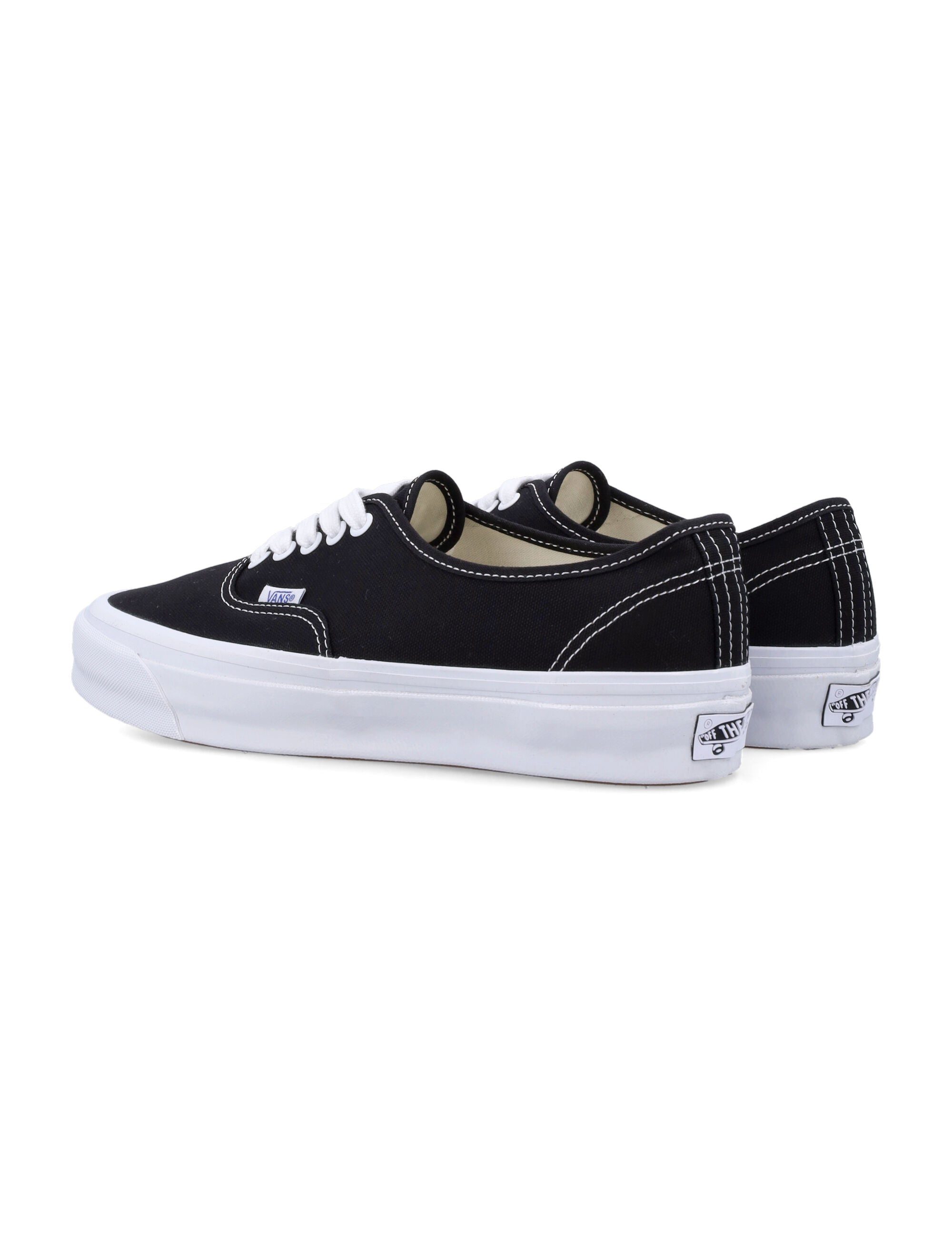 Black Canvas Authentic Reissue 44 Sneakers White Upper