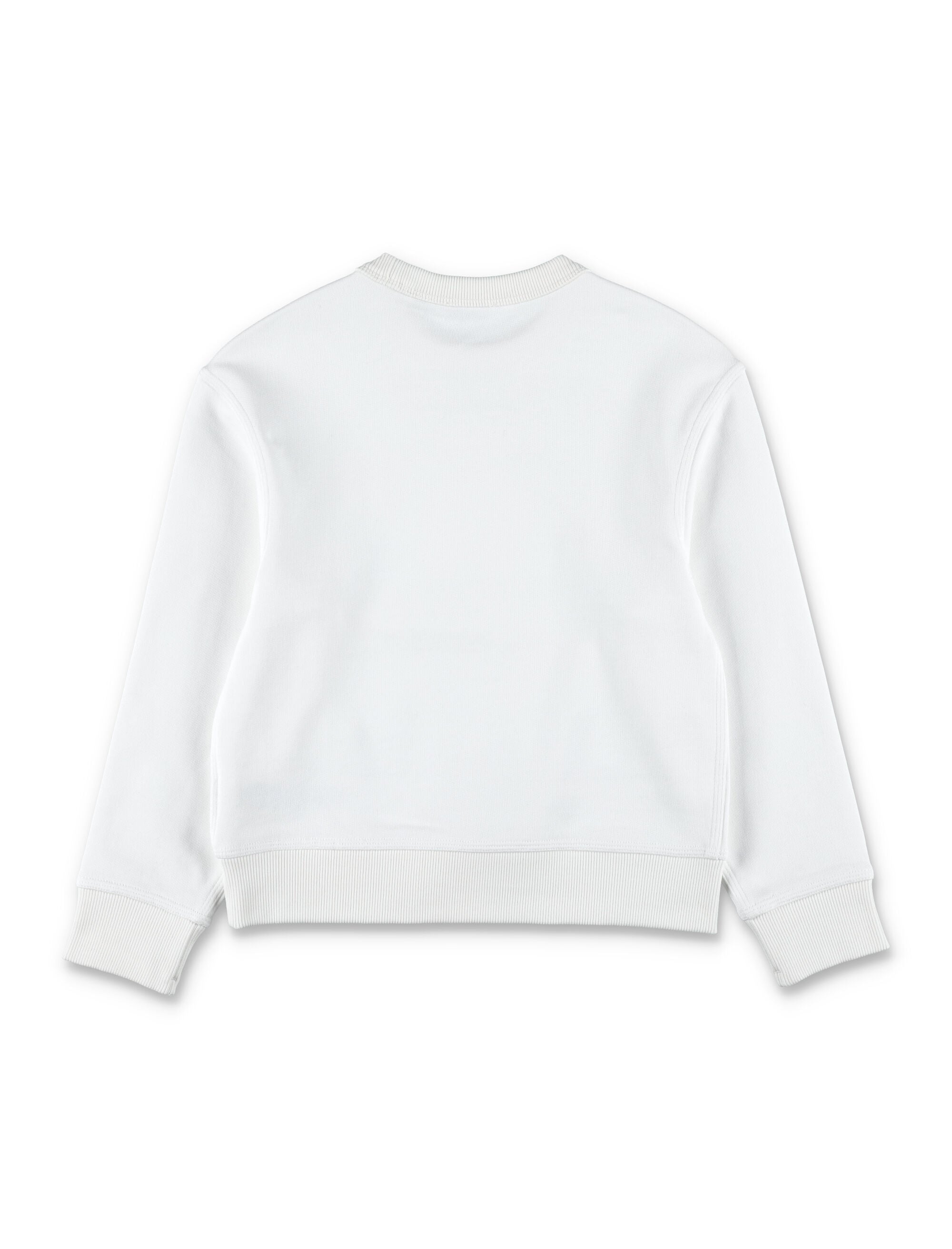 Kid - Burberry Thomas Bear Cotton Sweatshirt White