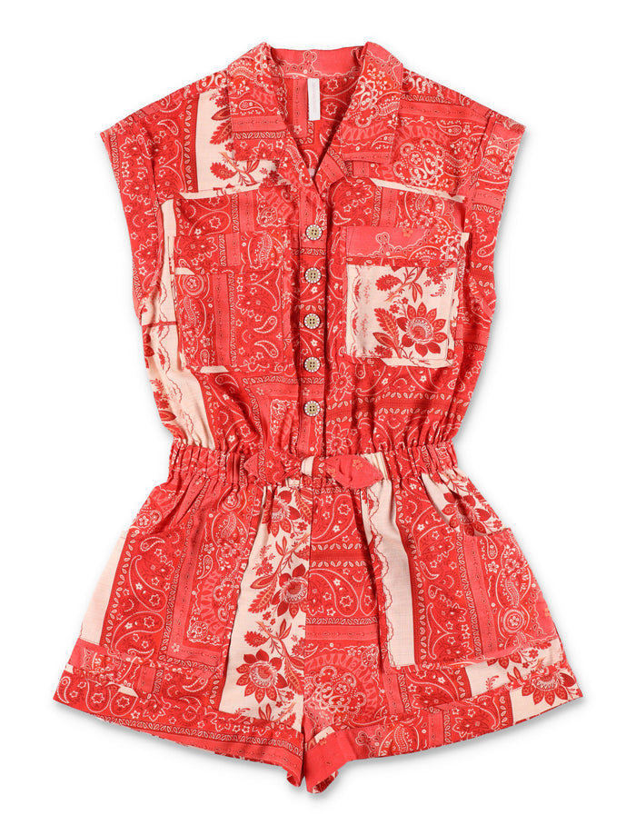 Kid - Lucky playsuit Bandana Cotton Jumpsuit