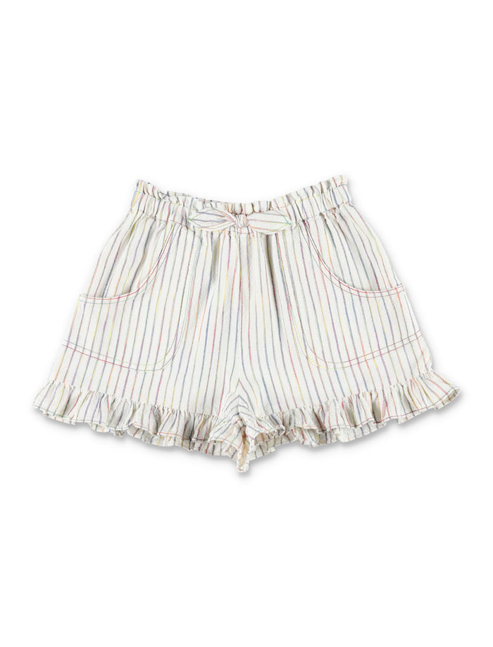 Rhiannon striped short Rainbow Stripe Cotton