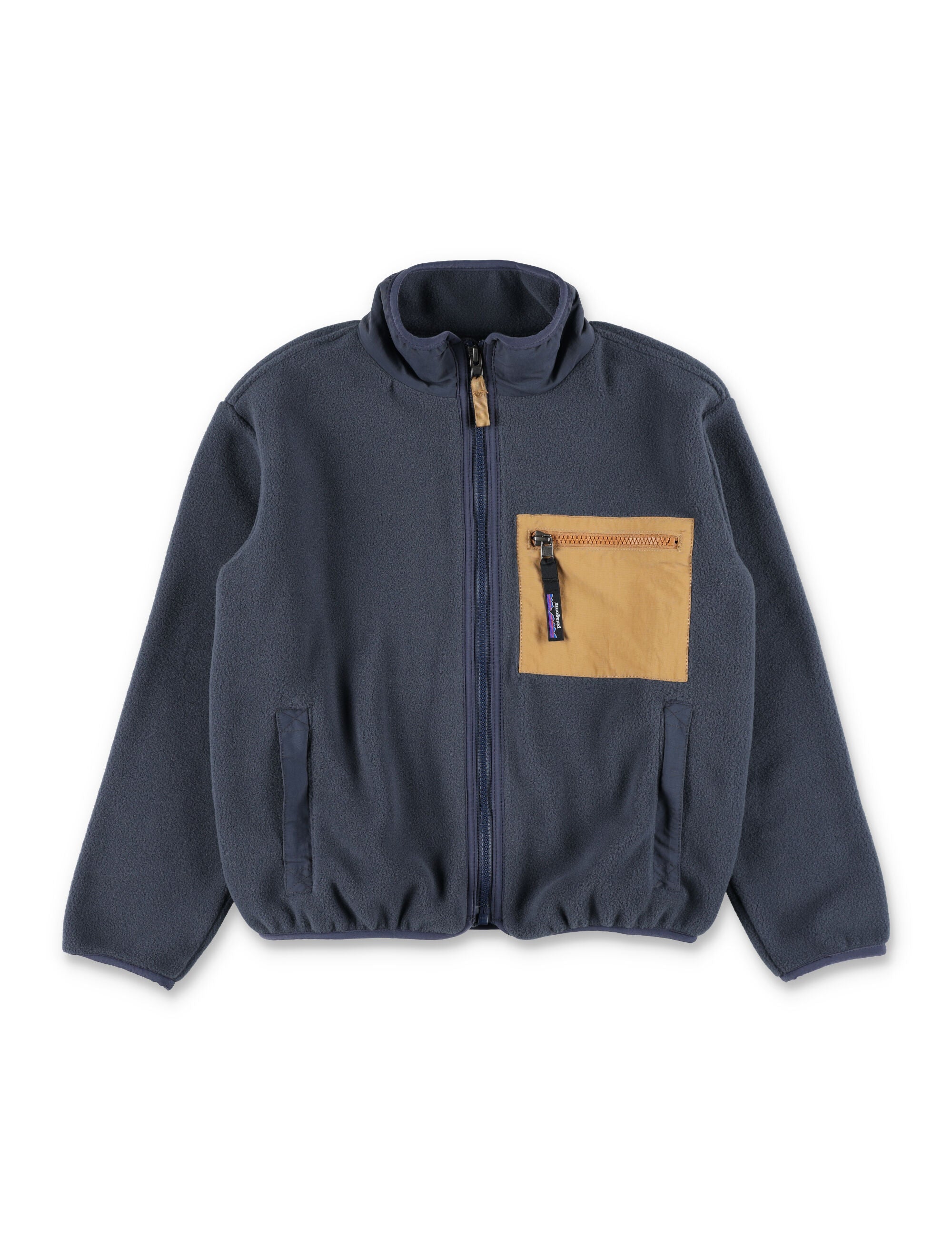 Patagonia Kids Synchilla Fleece Jacket Navy Recycled Polyester Contrast Fleeces