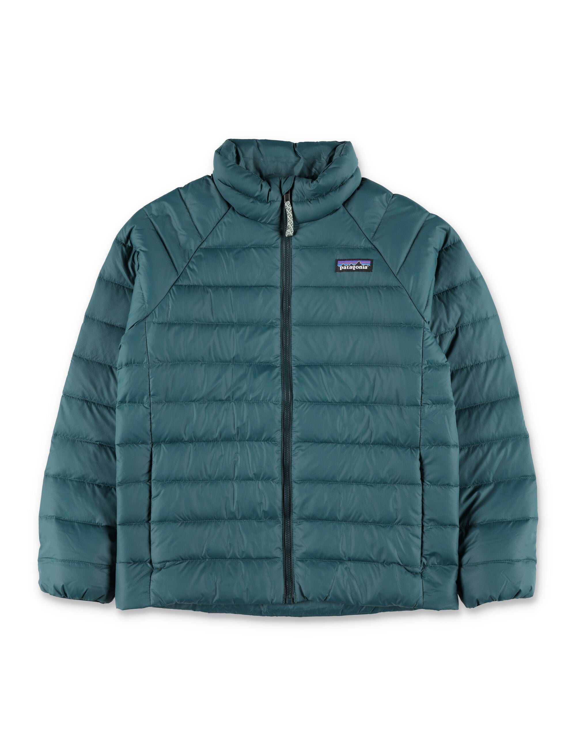 Patagonia Kids Down Sweater puffer jacket Green Recycled Nylon Lining