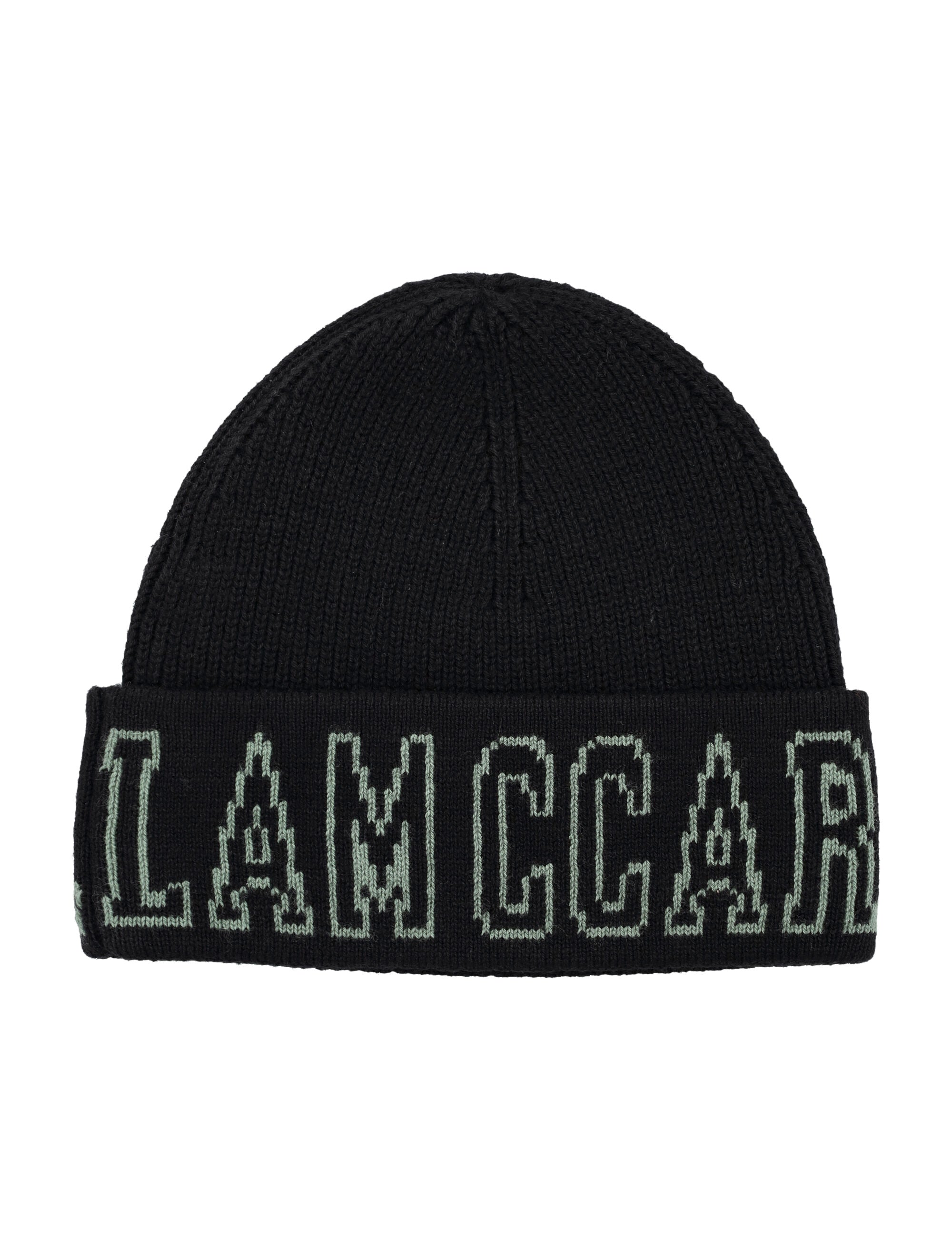 Stella McCartney Kids Logo Beanie Black Cotton Hat