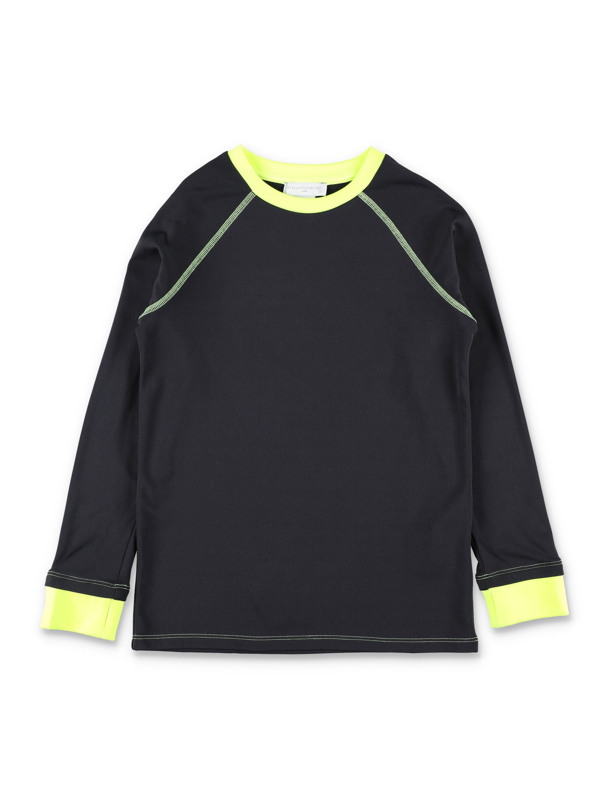 Stella McCartney Kids black ski set with neon details Polyester Wear