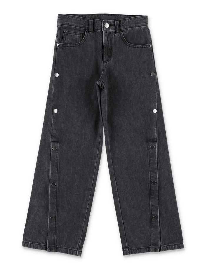 Kid - Buttoned jeans Black Cotton