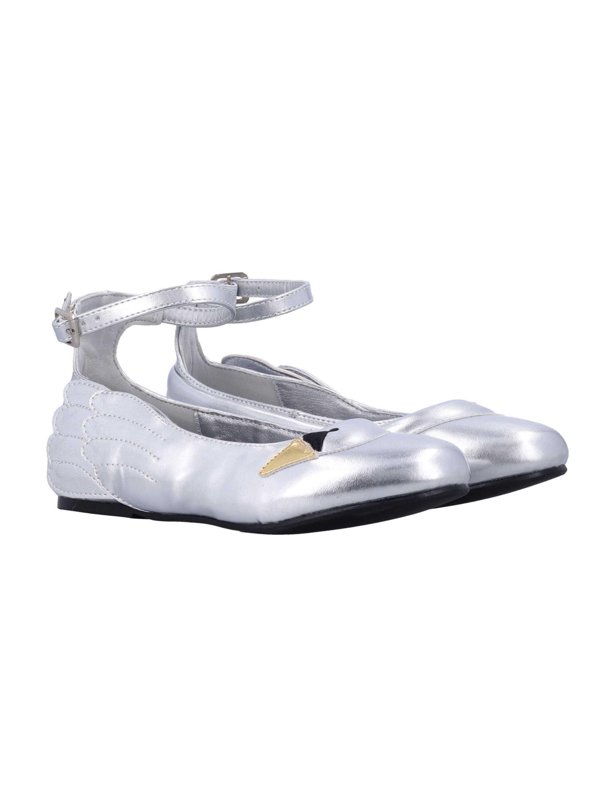 Kid - Swan ballerina Silver Polyurethane Flat Shoes