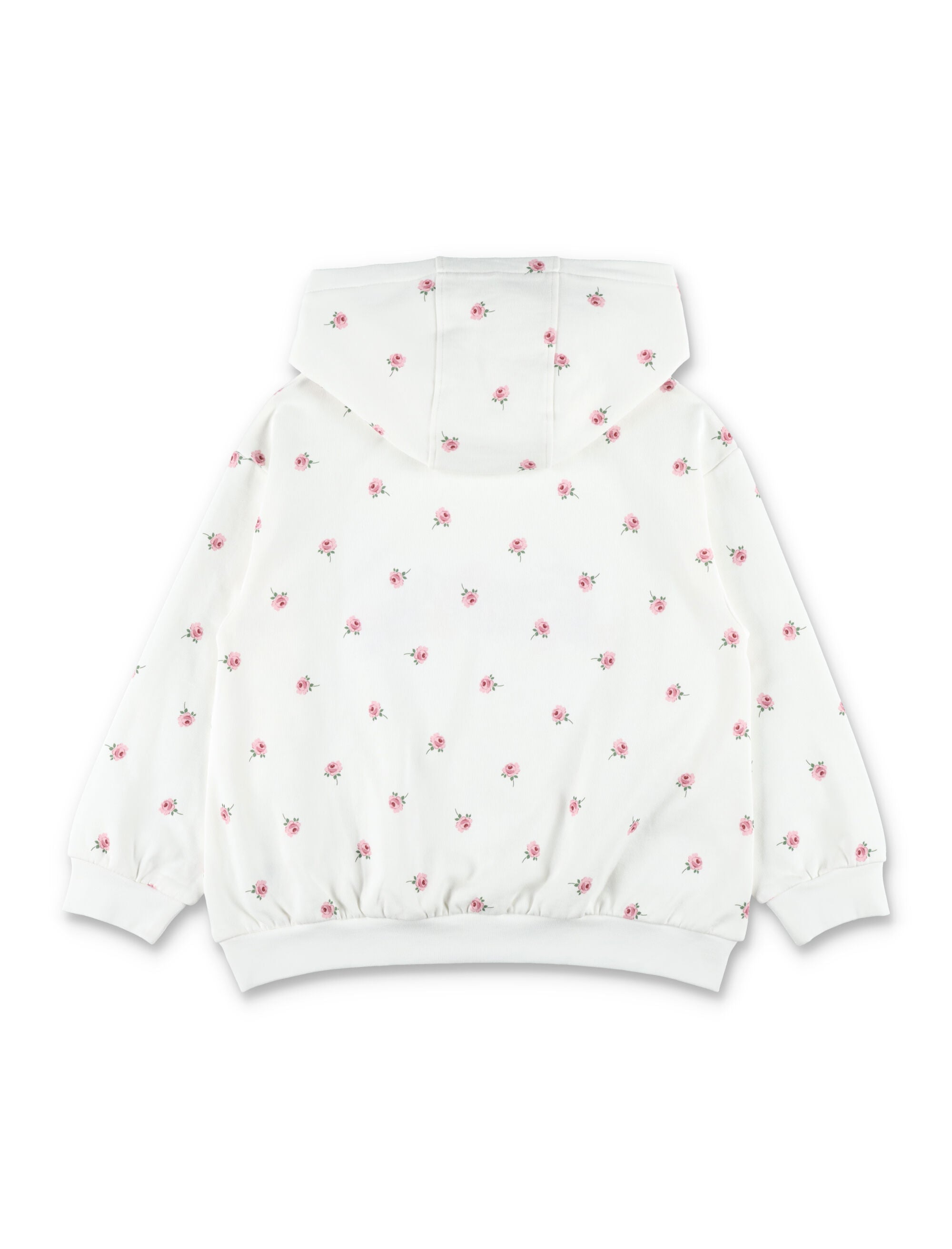 Kid - Stella McCartney Kids Floral Print Hoodie White Cotton Sweatshirt
