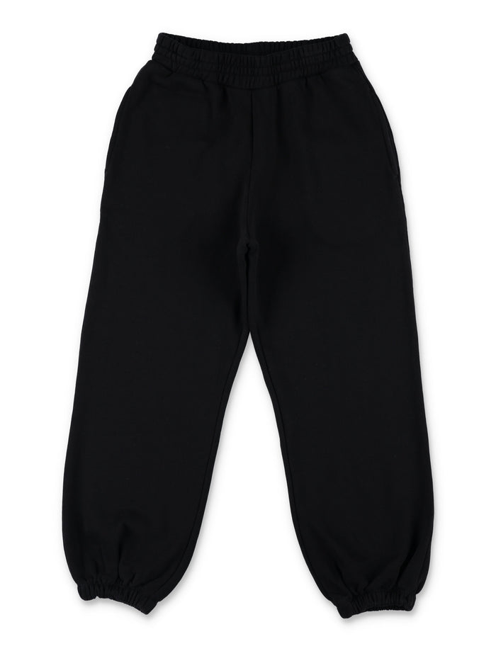 Kid - Heart logo jogging Black Cotton Sweatpants