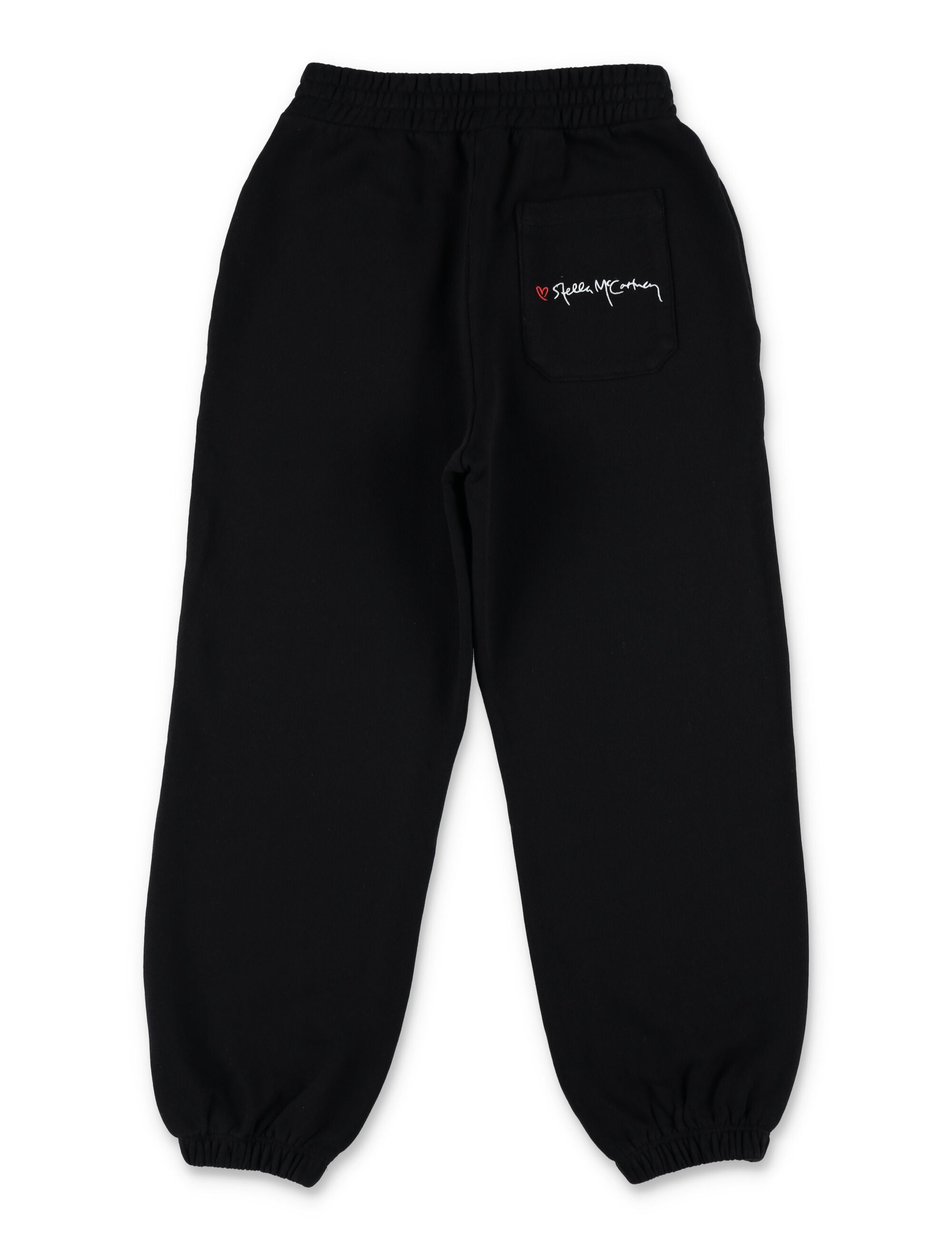 Kid - Heart logo jogging Black Cotton Sweatpants