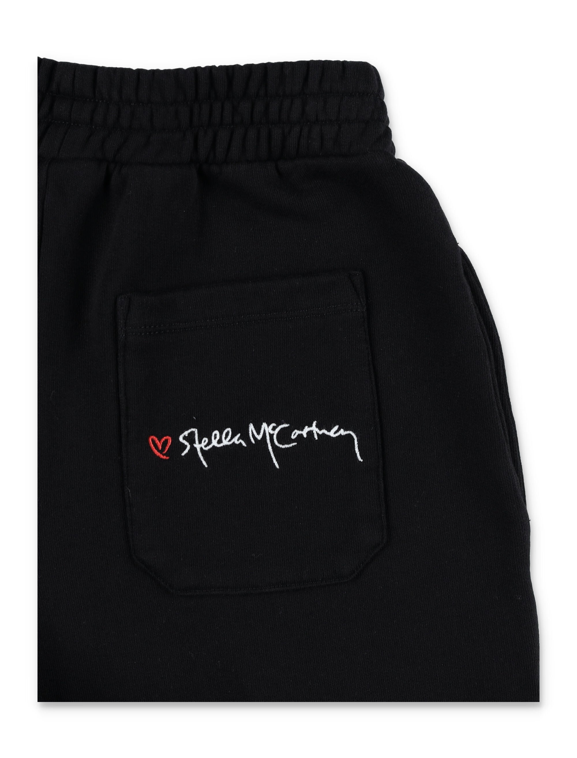 Kid - Heart logo jogging Black Cotton Sweatpants