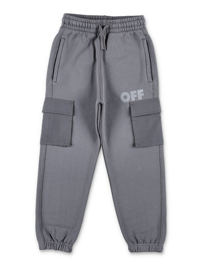 Off-White Kids grey cargo jogger pants Cotton