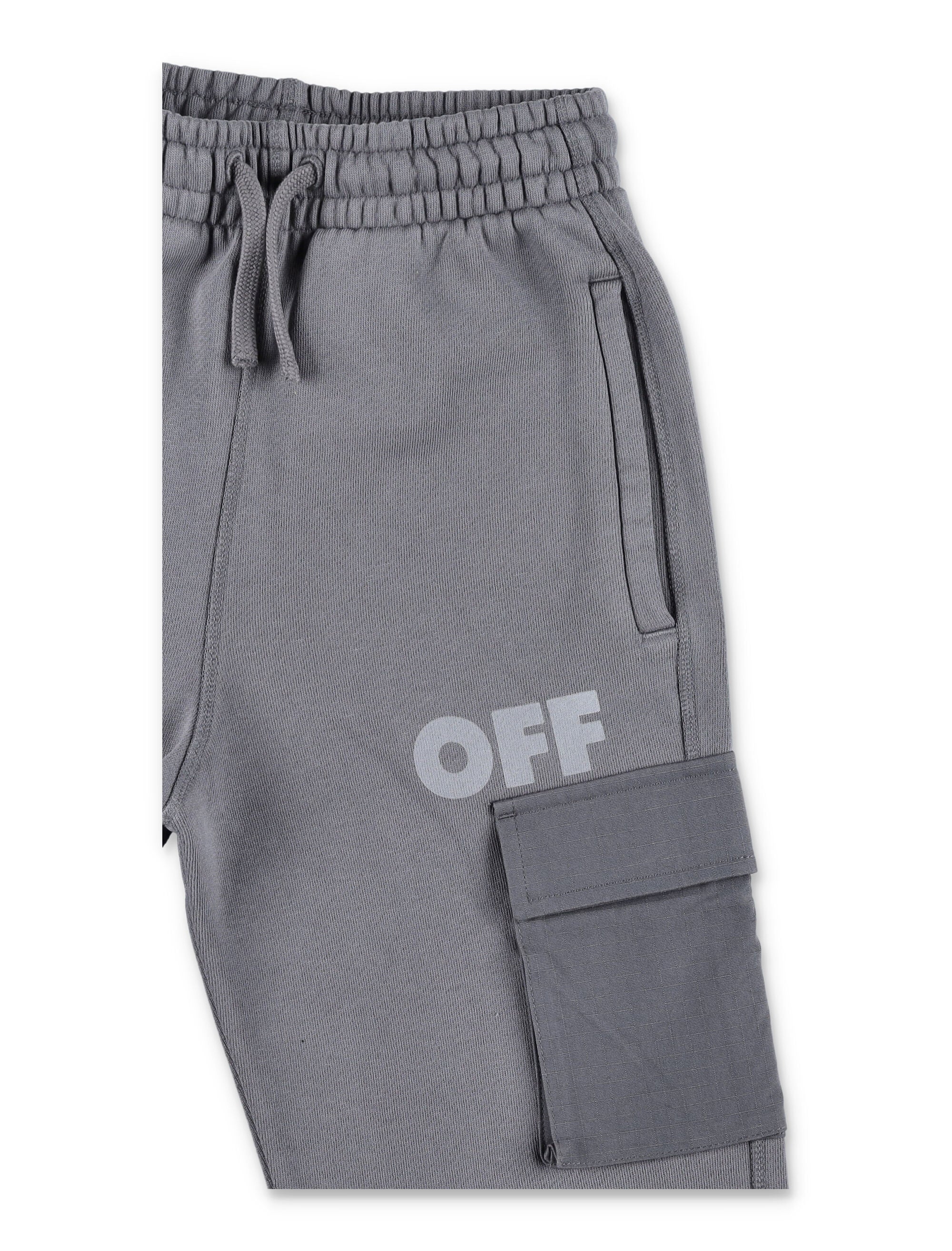 Off-White Kids grey cargo jogger pants Cotton