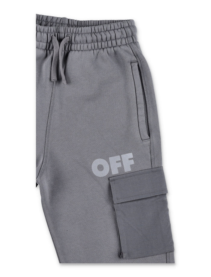 Off-White Kids grey cargo jogger pants Cotton