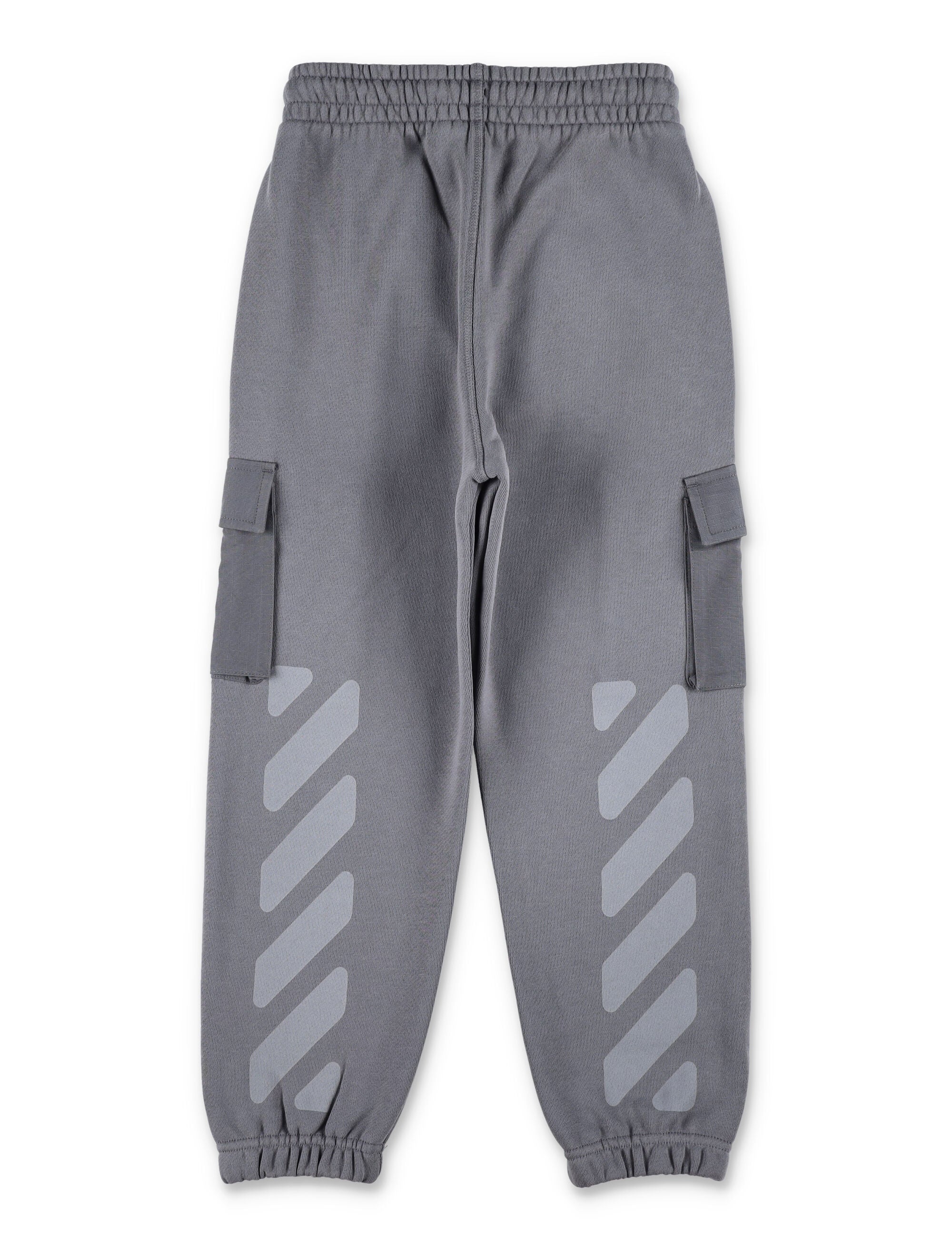 Off-White Kids grey cargo jogger pants Cotton