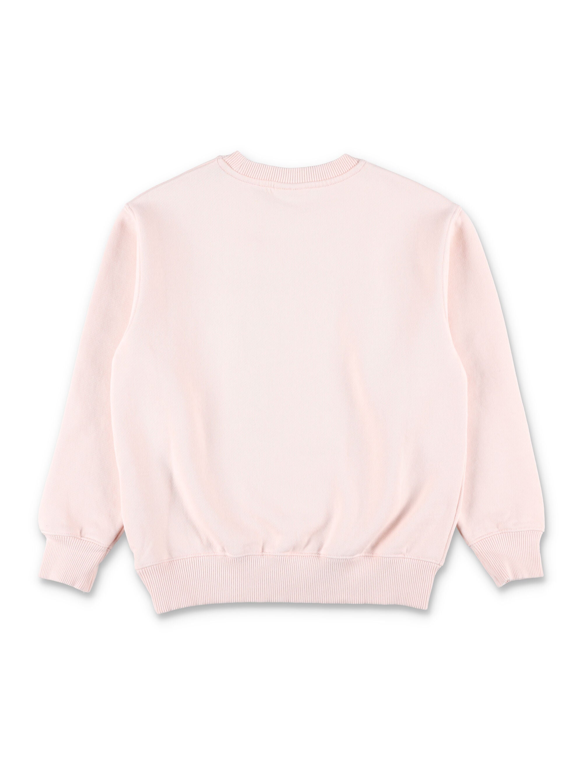 Off-White Kids logo pink crewneck sweatshirt Rose Cotton