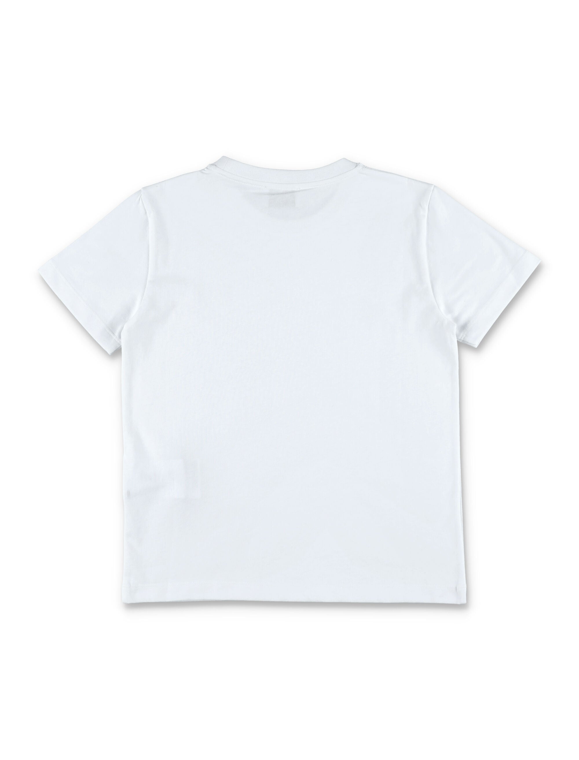 Kid - Silver print logo t-shirt Optic White/silver Cotton Tshirt