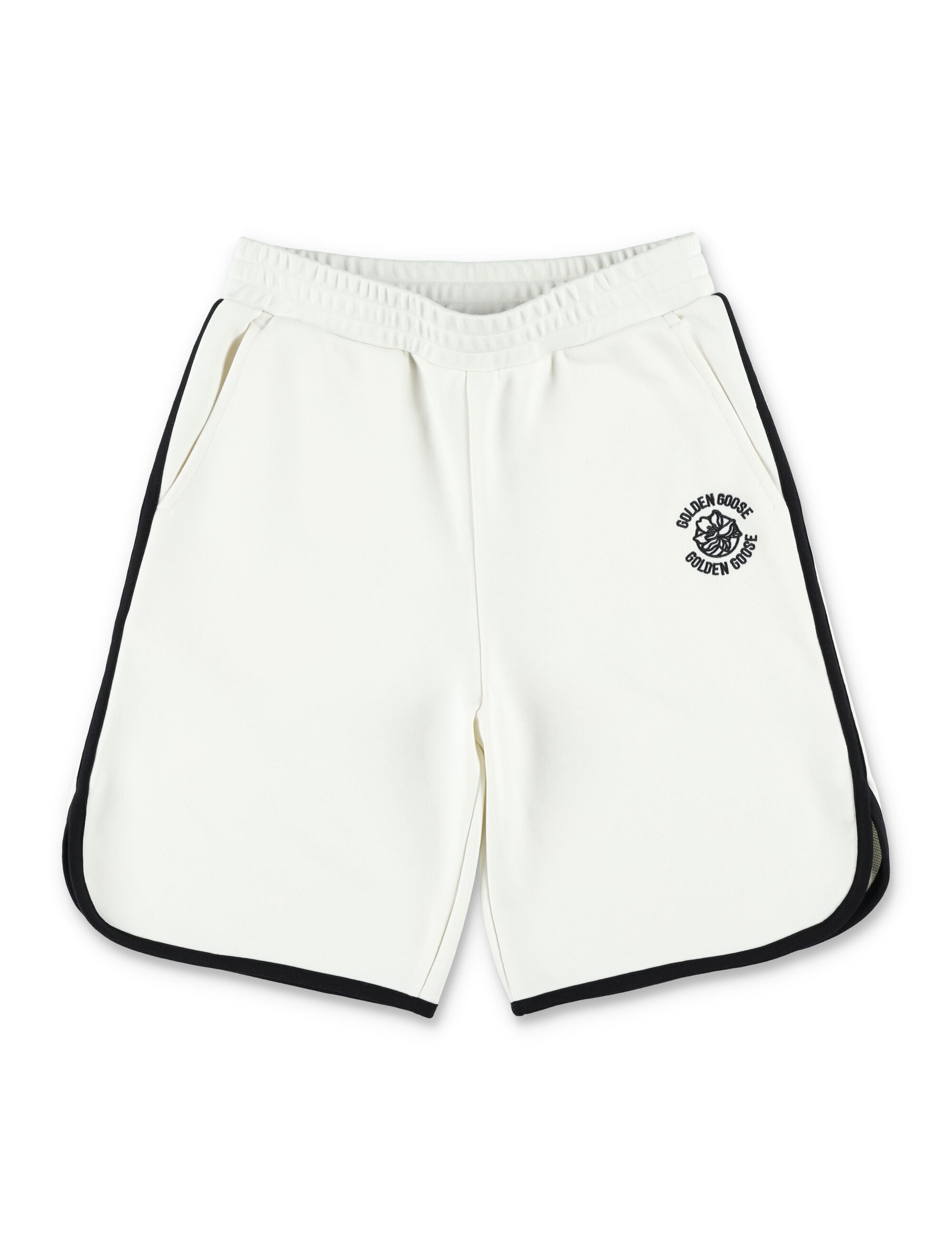 Kid - Contrast trim shorts Heritage White/black Cotton